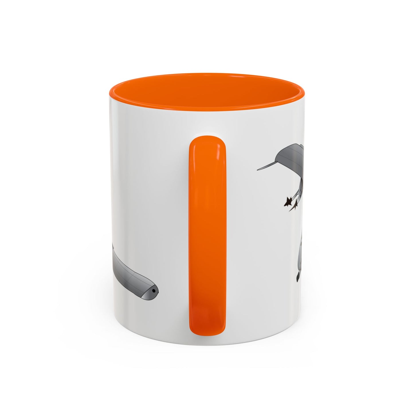 Accent Coffee Mug (11oz & 15oz) - Aircraft - A10 - Front - Top - Oblique X 300
