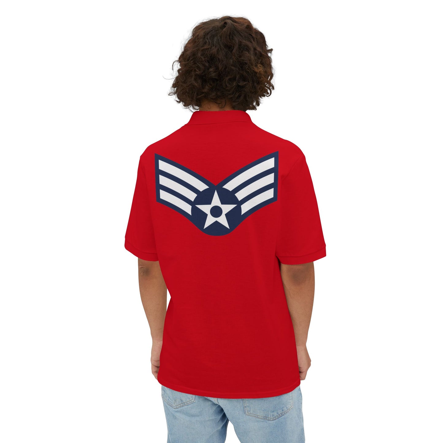 Men's Piqué Polo - USAF - Senior Airman (E4) - 2020