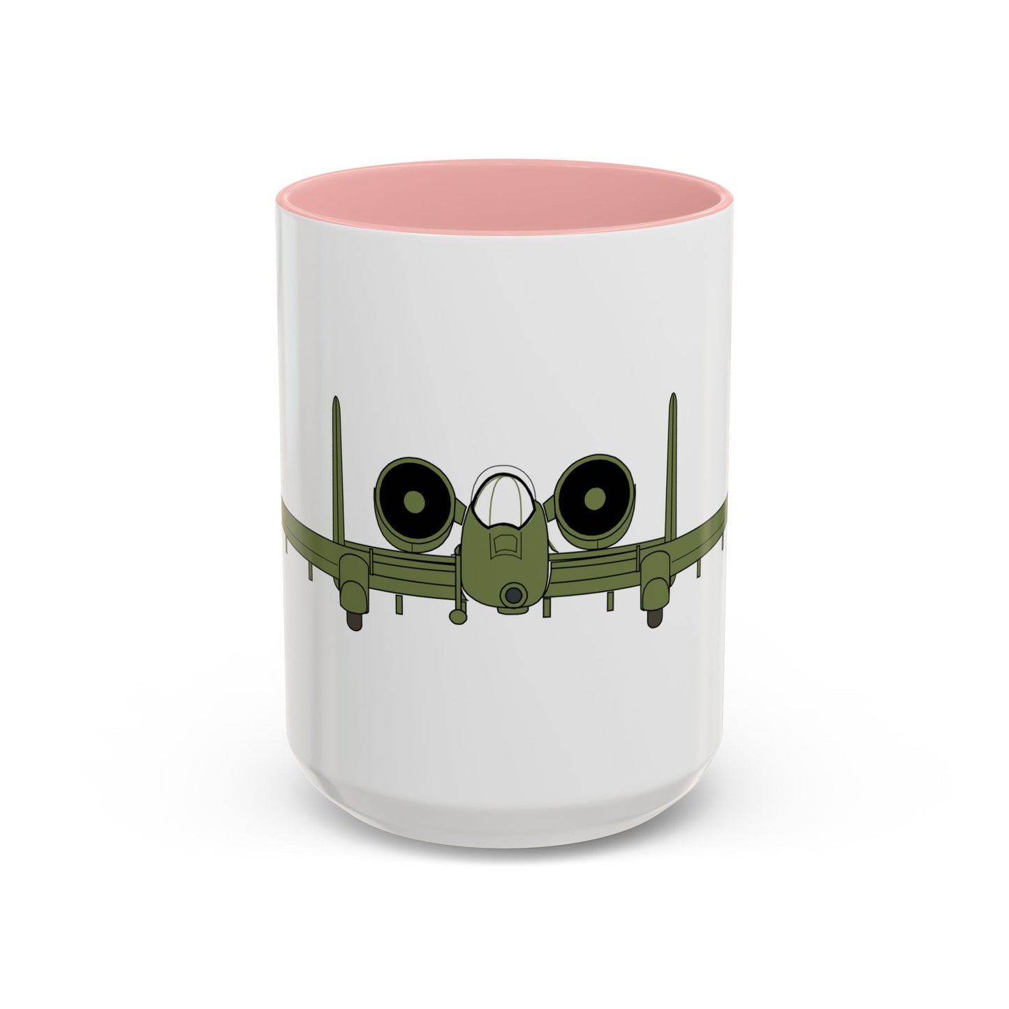Accent Coffee Mug (11oz & 15oz) - Aircraft - USAF - A-10 Thunderbolt II - Front X 300