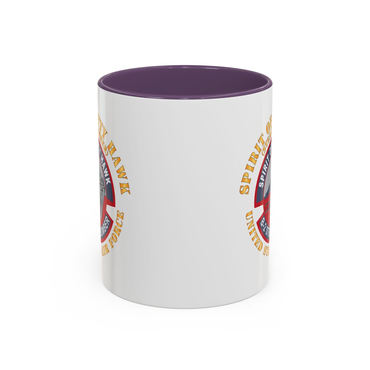 Accent Coffee Mug (11oz & 15oz) - USAF - B2 - Spirit of Kitty Hawk - Stealth Bomber X 300