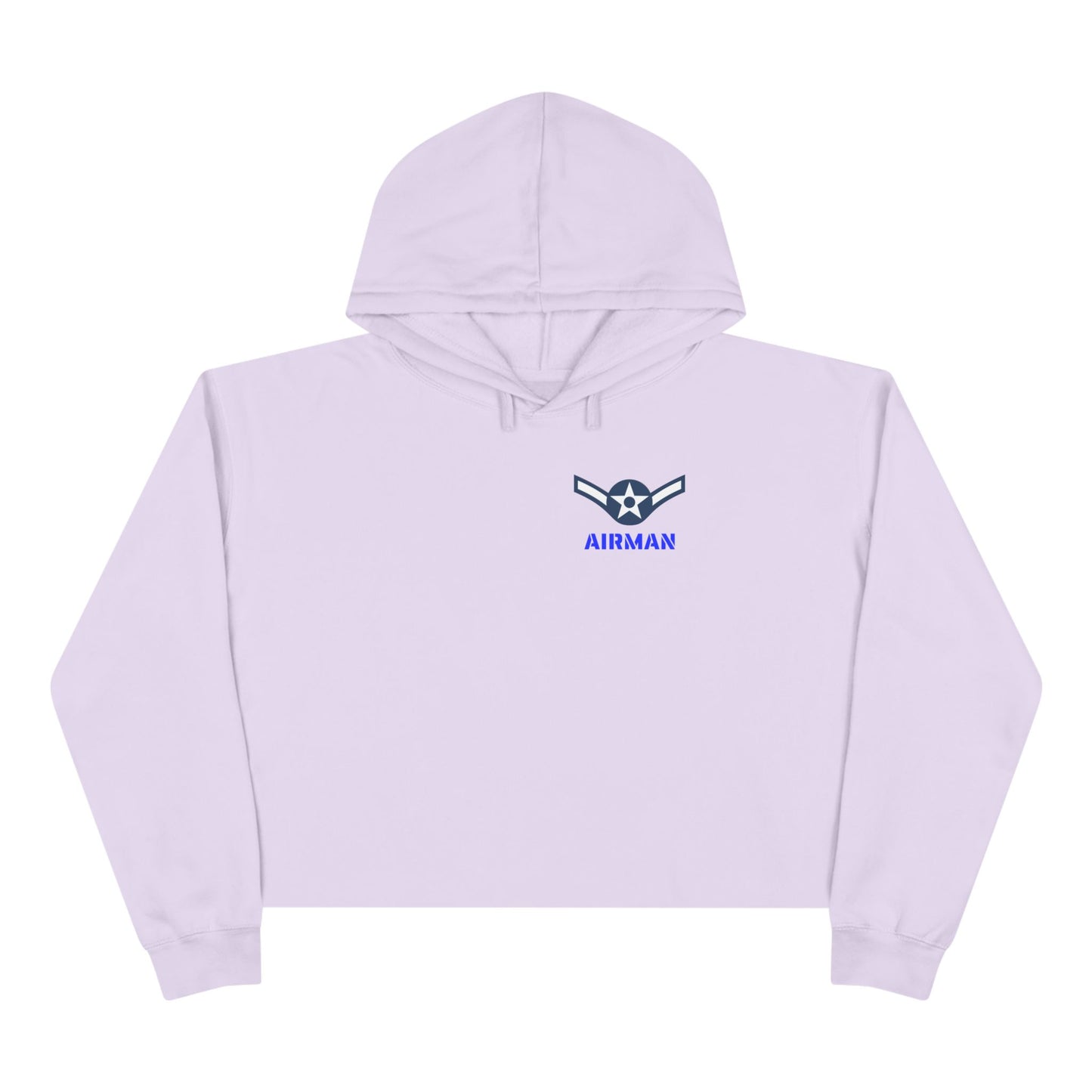 Air Force - Airman - Graphic Crop Hoodie, Casual Military Hoodie, Gifts for Airmen, Trendy Sportswear, Comfortable Everyday Wear