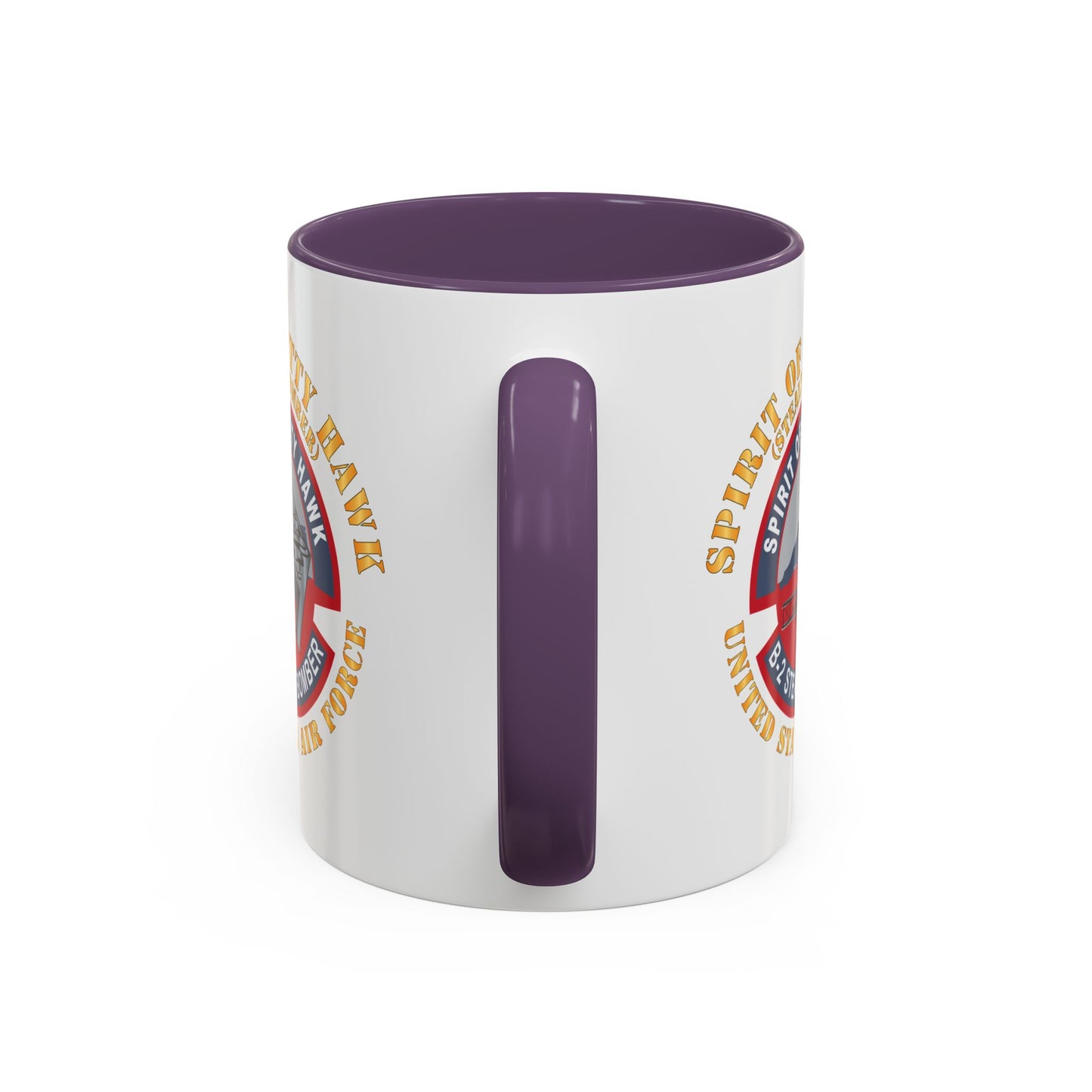 Accent Coffee Mug (11oz & 15oz) - USAF - B2 - Spirit of Kitty Hawk - Stealth Bomber X 300