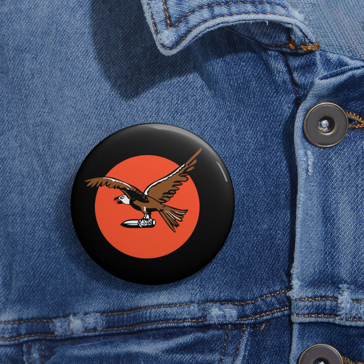 Custom Pin Button - USAF - 12th Reconnaissance Squadron wo txt
