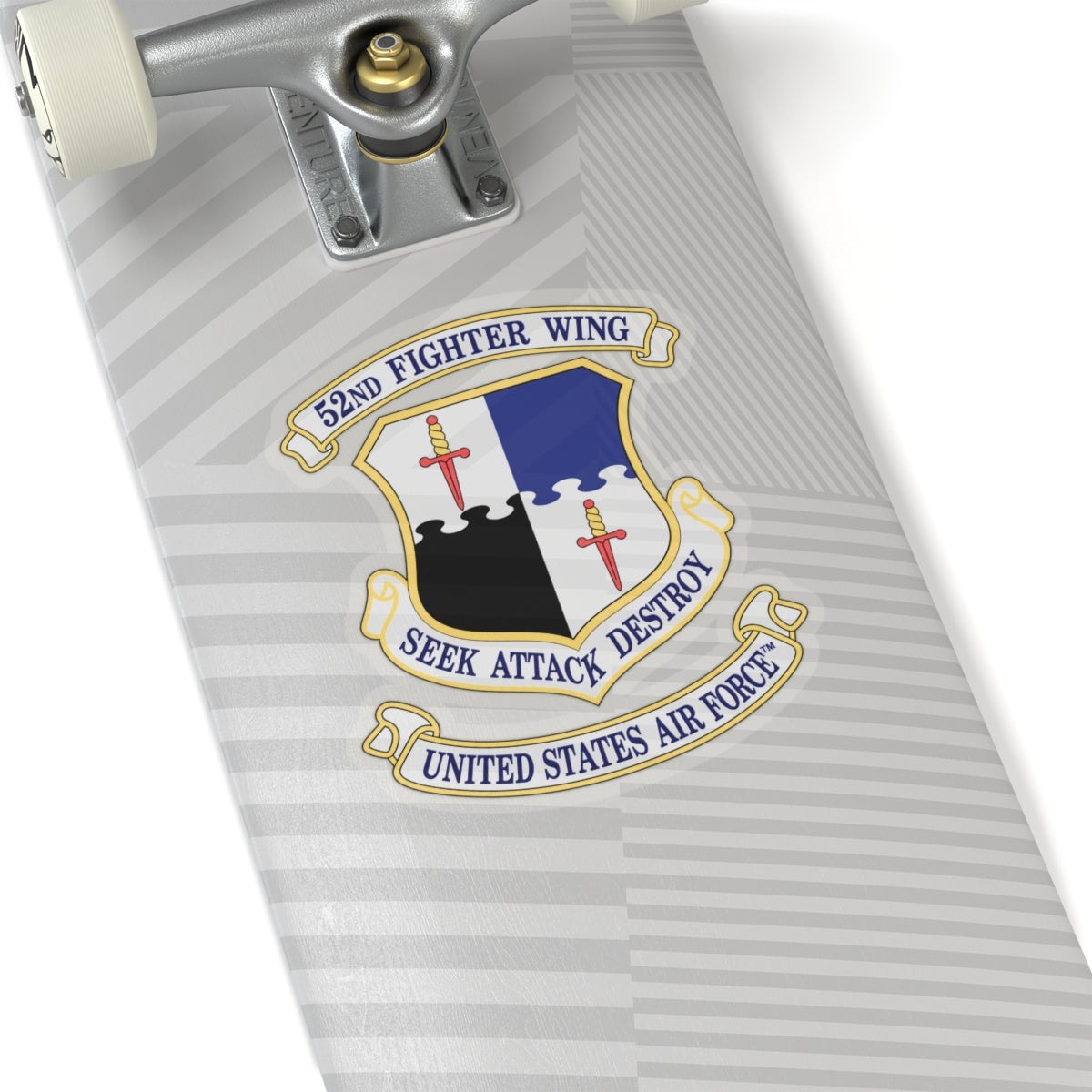 Kiss-Cut Stickers - 52nd Fighter Wing - Shield - United States Air Force w TM
