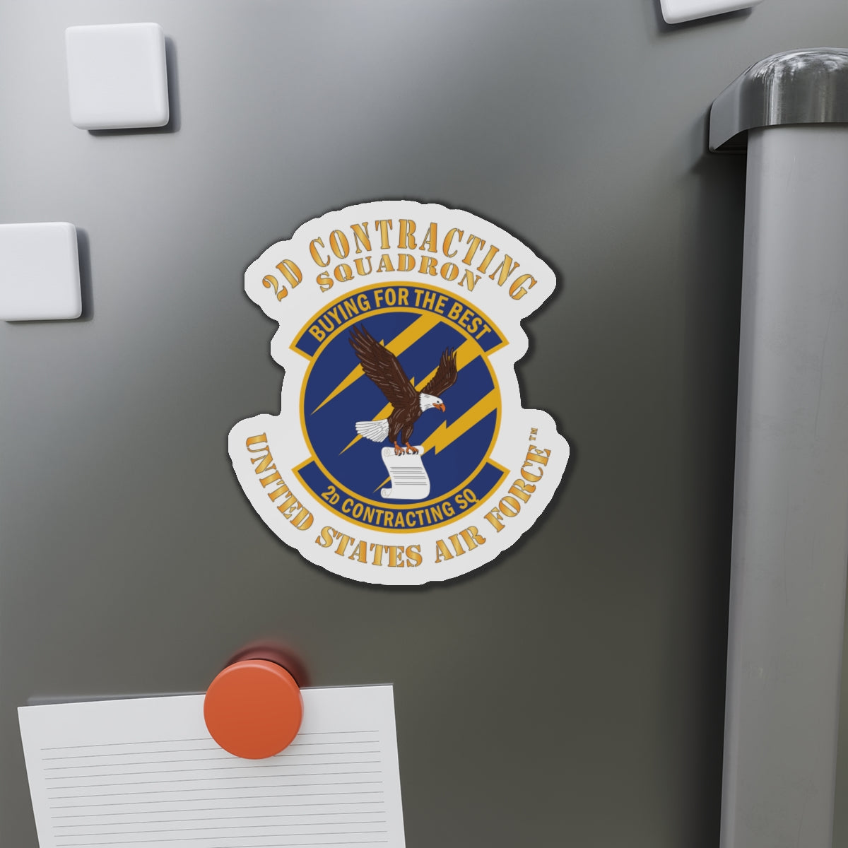 Die-Cut Magnet - USAF - 2d Contracting Squadron
