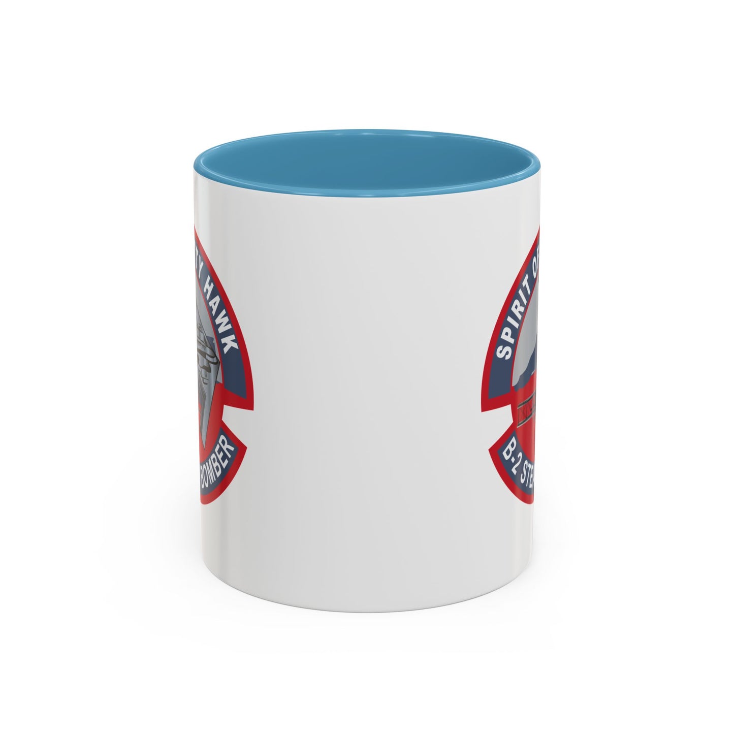 Accent Coffee Mug (11oz & 15oz) - USAF - B2 - Spirit of Kitty Hawk - Stealth Bomber wo txt X 300