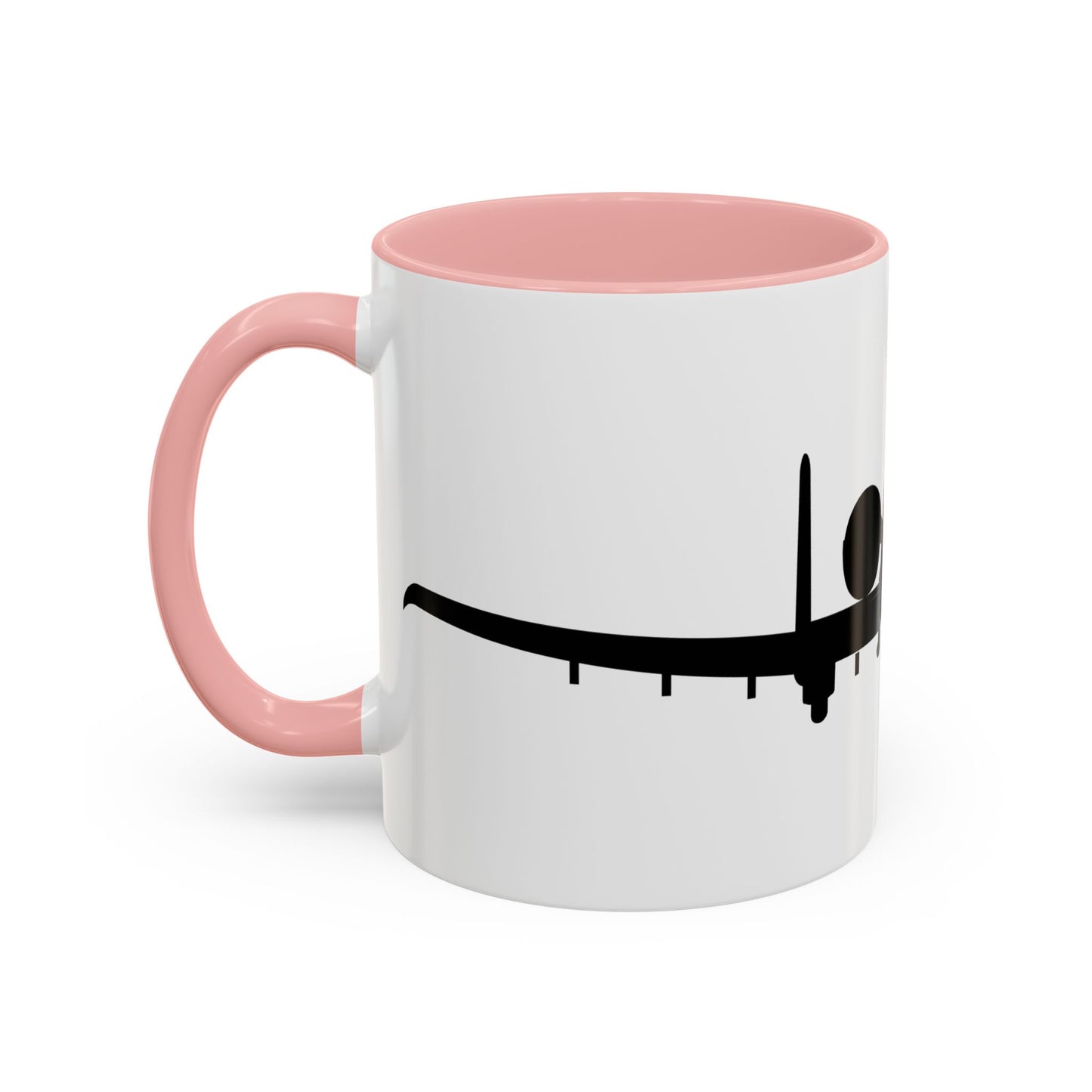 Accent Coffee Mug (11oz & 15oz) - Aircraft - USAF - A-10 Thunderbolt II - Front - Silhouette X 300