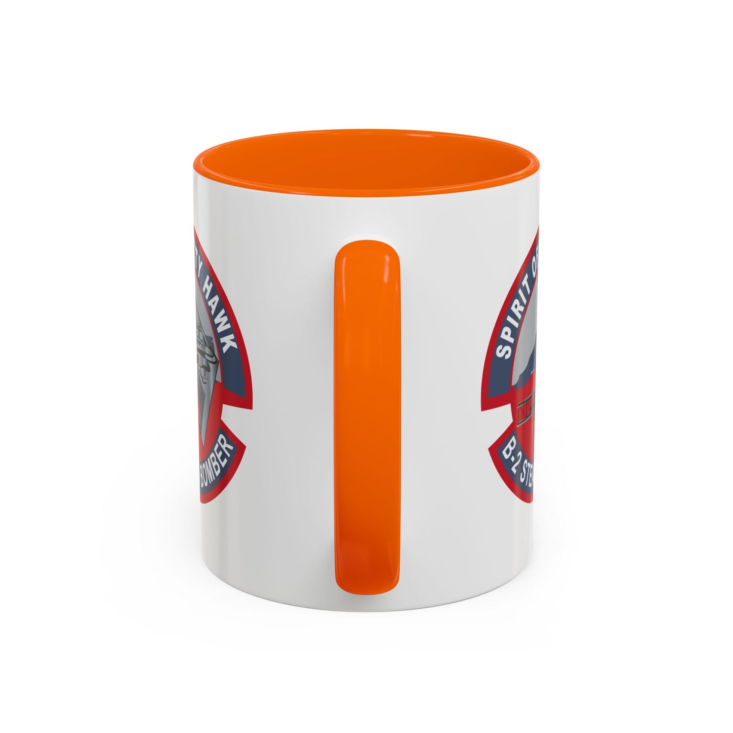 Accent Coffee Mug (11oz & 15oz) - USAF - B2 - Spirit of Kitty Hawk - Stealth Bomber wo txt X 300