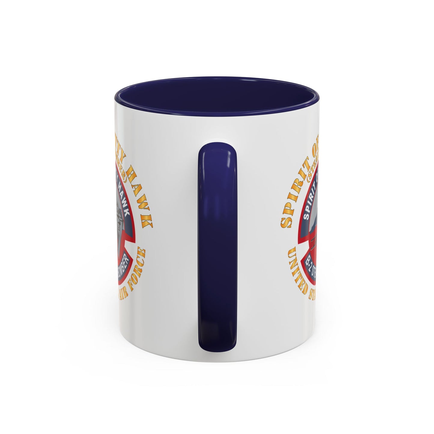 Accent Coffee Mug (11oz & 15oz) - USAF - B2 - Spirit of Kitty Hawk - Stealth Bomber X 300