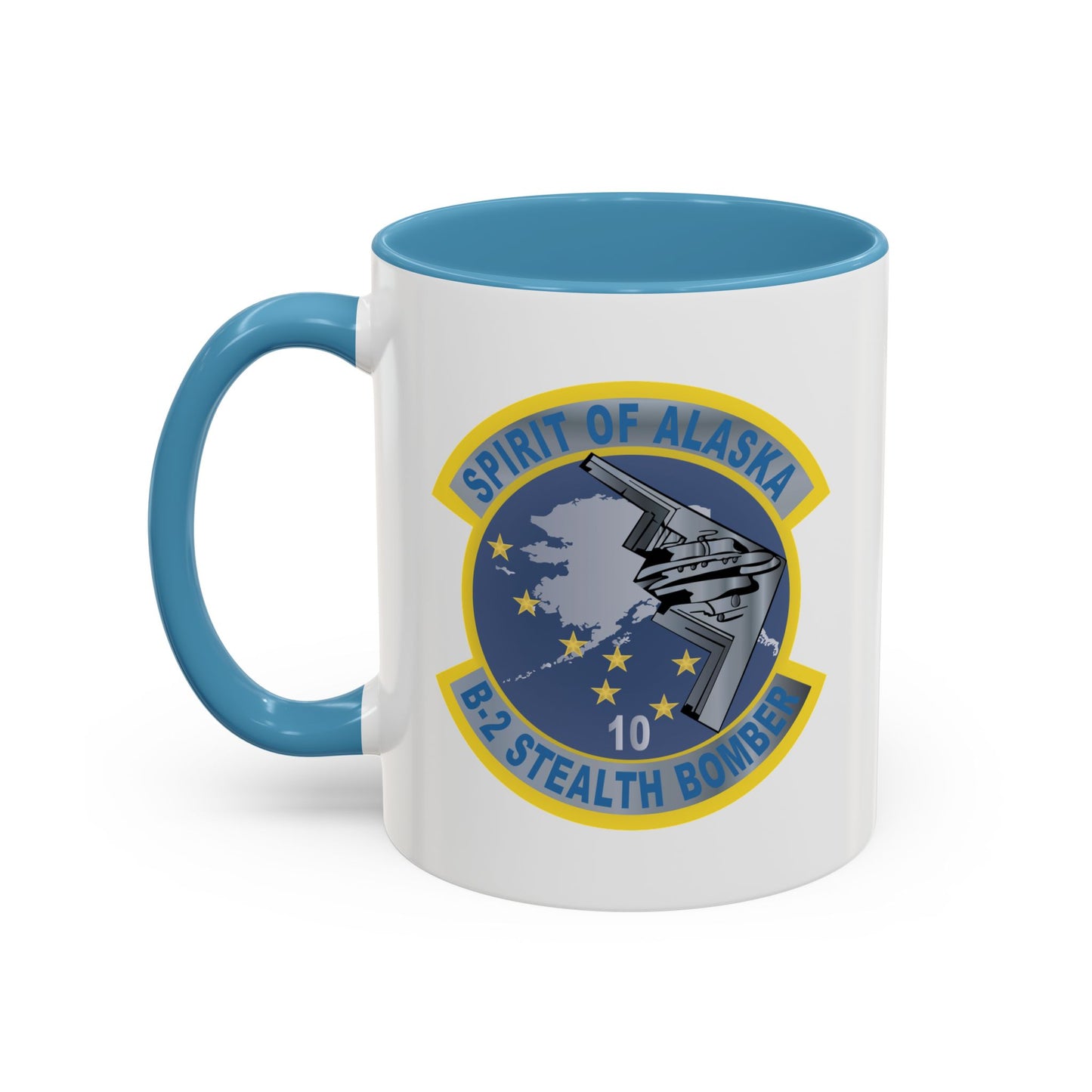 Accent Coffee Mug (11oz & 15oz) - USAF - B2 - Spirit of Alaska - Stealth Bomber wo txt X 300