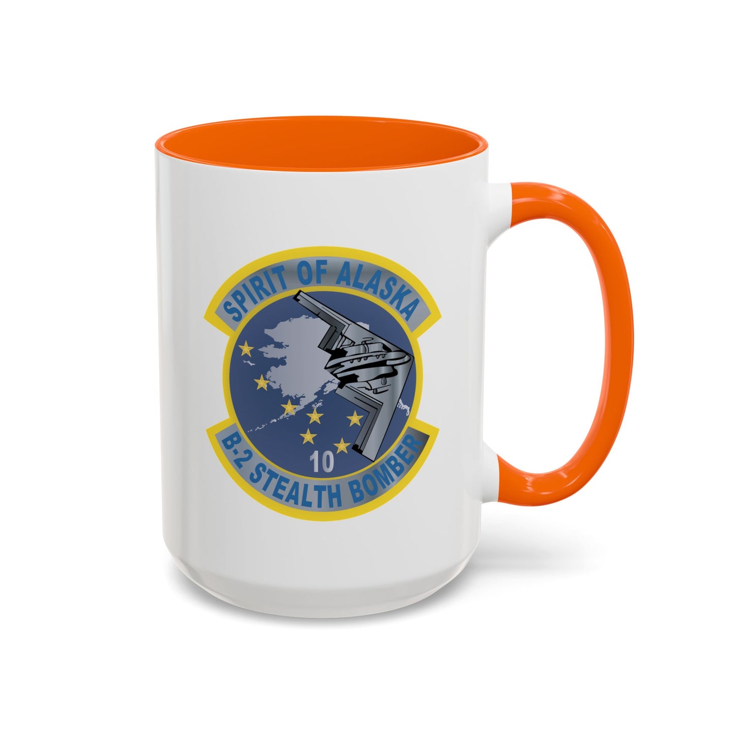 Accent Coffee Mug (11oz & 15oz) - USAF - B2 - Spirit of Alaska - Stealth Bomber wo txt X 300