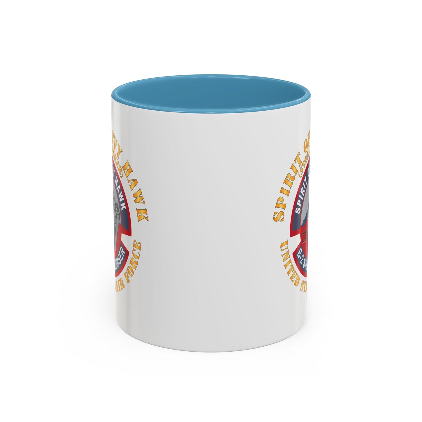 Accent Coffee Mug (11oz & 15oz) - USAF - B2 - Spirit of Kitty Hawk - Stealth Bomber X 300