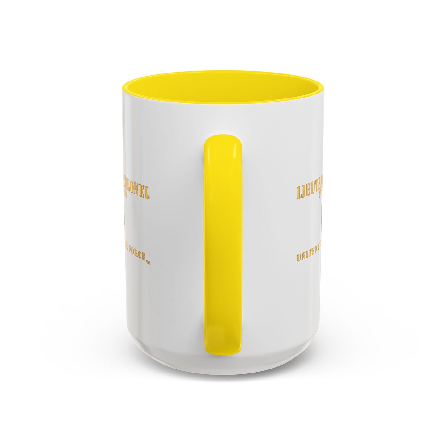 Accent Coffee Mug (11oz & 15oz) - USAF - Lieutenant Colonel - LTC - Veteran - Flat - TM X 300
