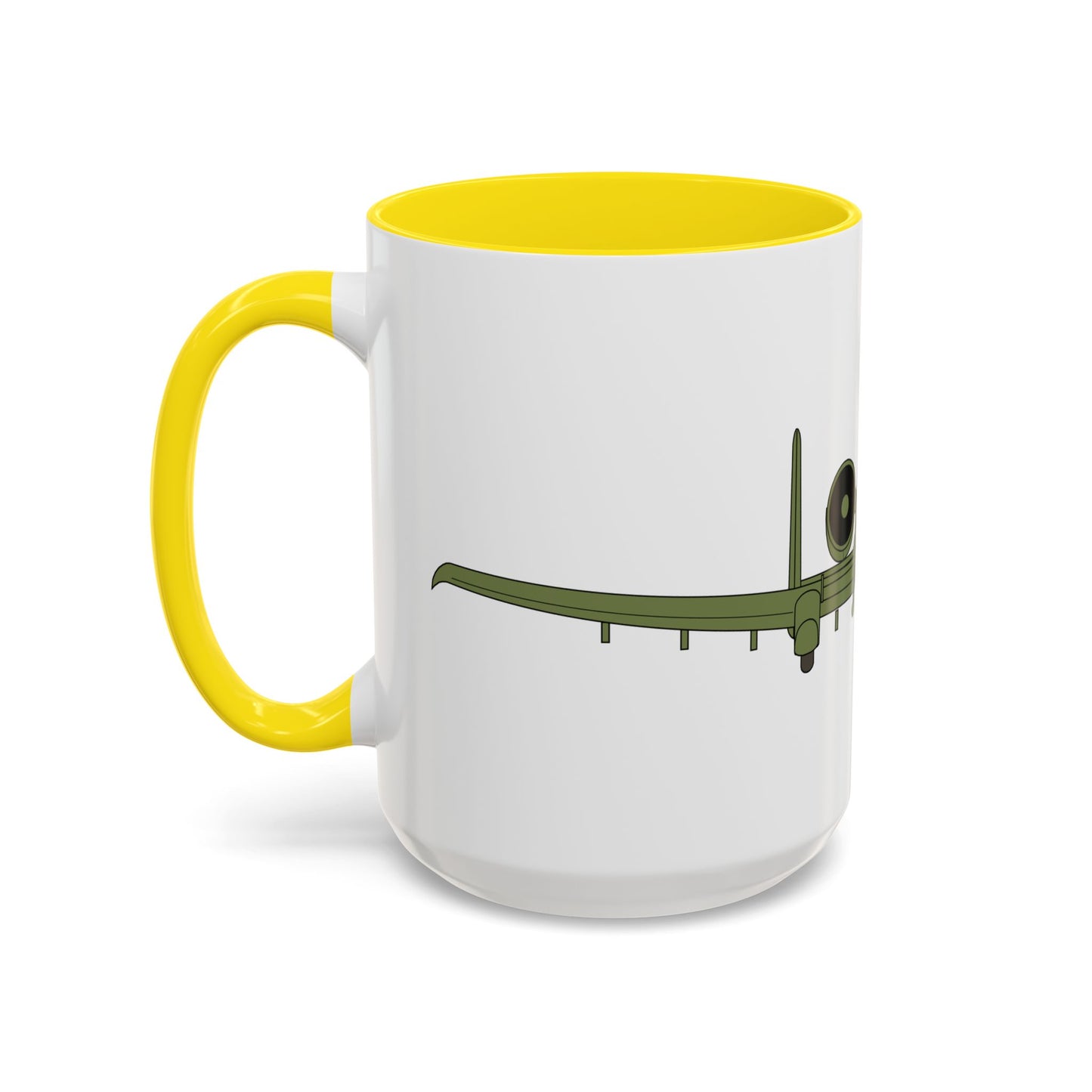 Accent Coffee Mug (11oz & 15oz) - Aircraft - USAF - A-10 Thunderbolt II - Front X 300