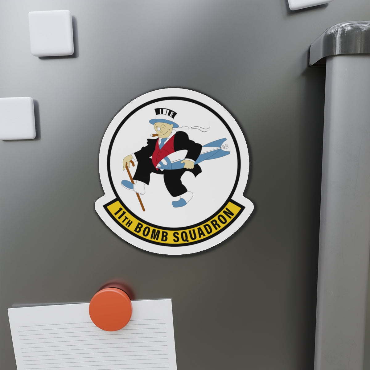 Die-Cut Magnet - USAF - 11th Bomb Squadron wo txt