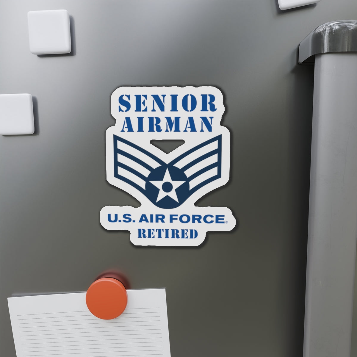 Die-Cut Magnet - USAF - Senior Airman (E4) - 2020 - Retired