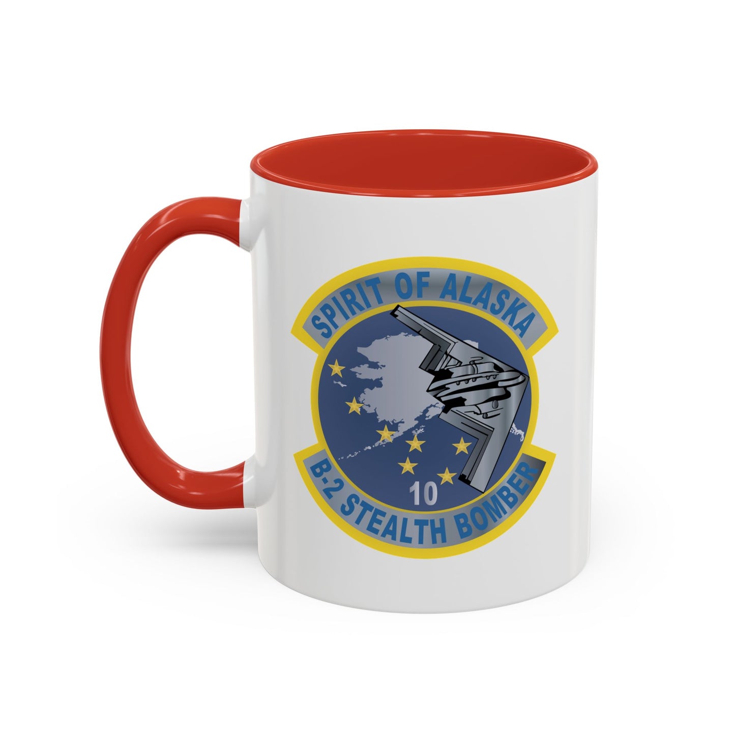 Accent Coffee Mug (11oz & 15oz) - USAF - B2 - Spirit of Alaska - Stealth Bomber wo txt X 300