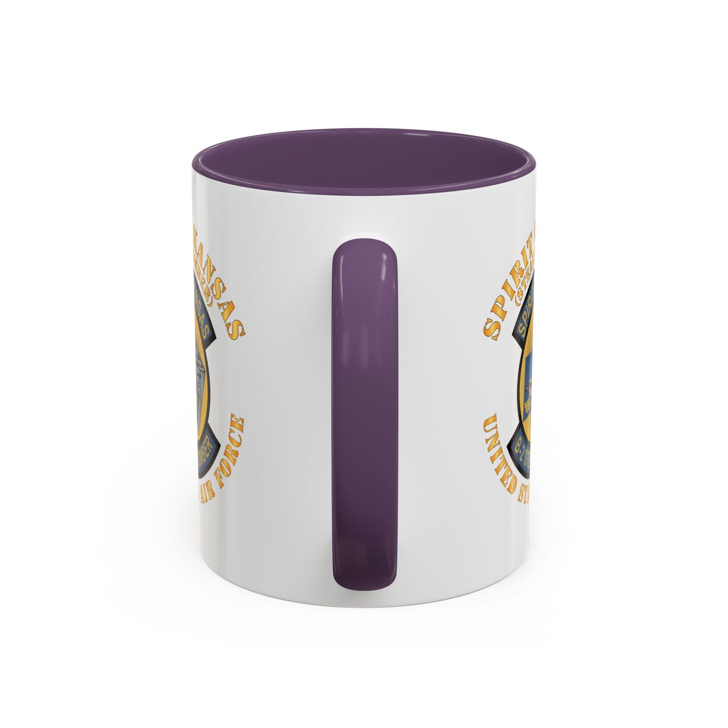 Accent Coffee Mug (11oz & 15oz) - USAF - B2 - Spirit of Kansas - Stealth Bomber X 300