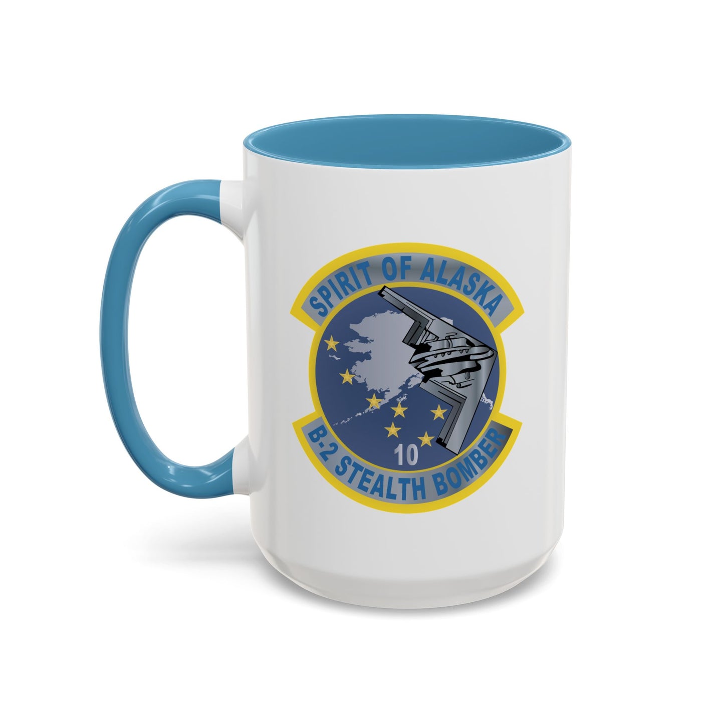 Accent Coffee Mug (11oz & 15oz) - USAF - B2 - Spirit of Alaska - Stealth Bomber wo txt X 300