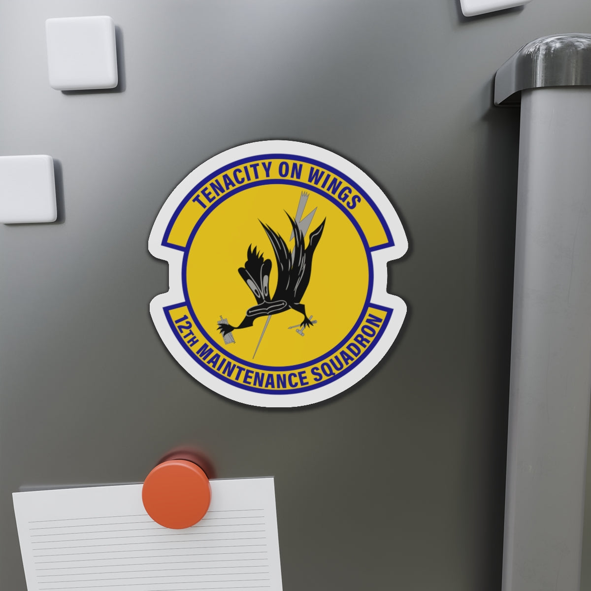 Die-Cut Magnet - USAF - 12th Maintenance Sq wo txt