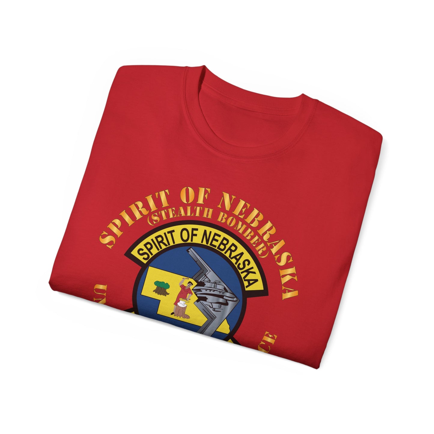 Unisex Ultra Cotton Tee - USAF - B2 - Spirit of Nebraska - Stealth Bomber X 300