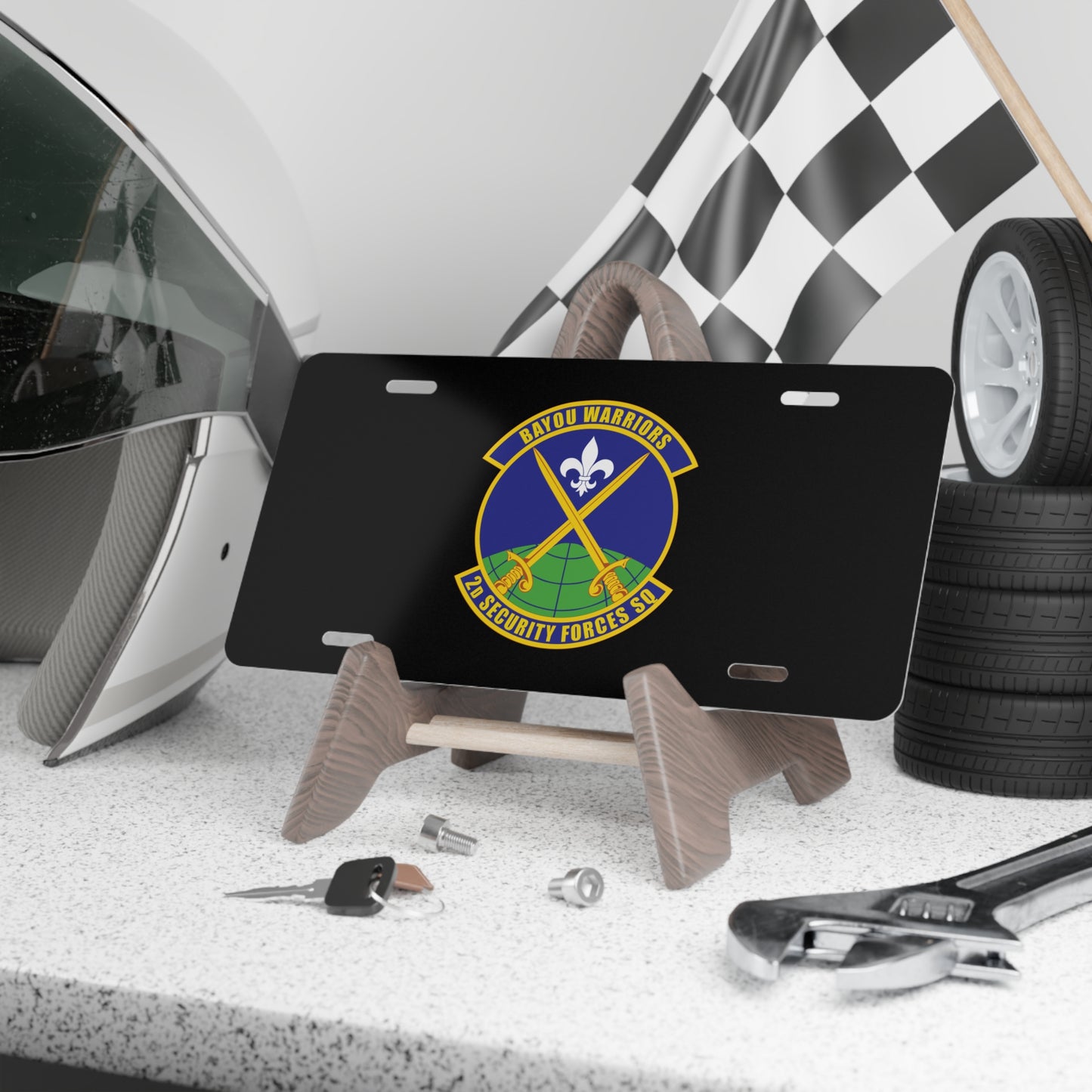 License Plate - USAF - 2nd Security Forces Squadron wo txt