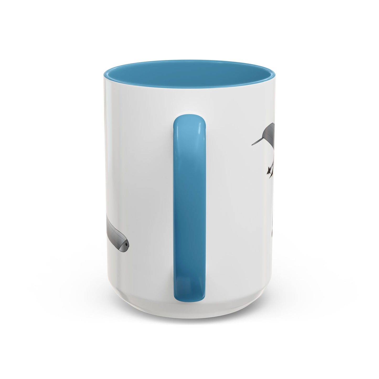 Accent Coffee Mug (11oz & 15oz) - Aircraft - A10 - Front - Top - Oblique X 300