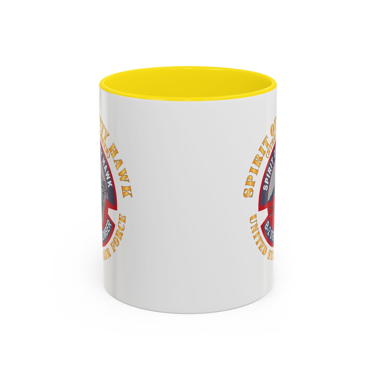 Accent Coffee Mug (11oz & 15oz) - USAF - B2 - Spirit of Kitty Hawk - Stealth Bomber X 300