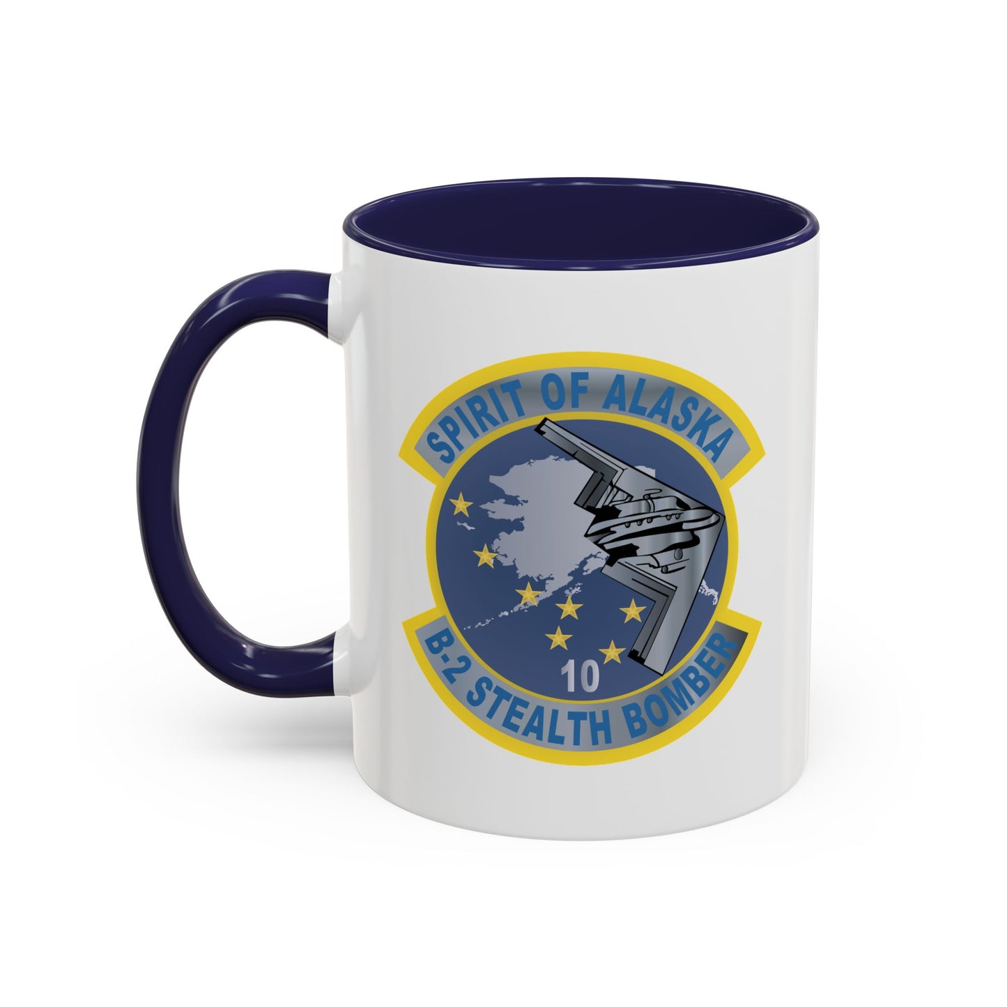 Accent Coffee Mug (11oz & 15oz) - USAF - B2 - Spirit of Alaska - Stealth Bomber wo txt X 300