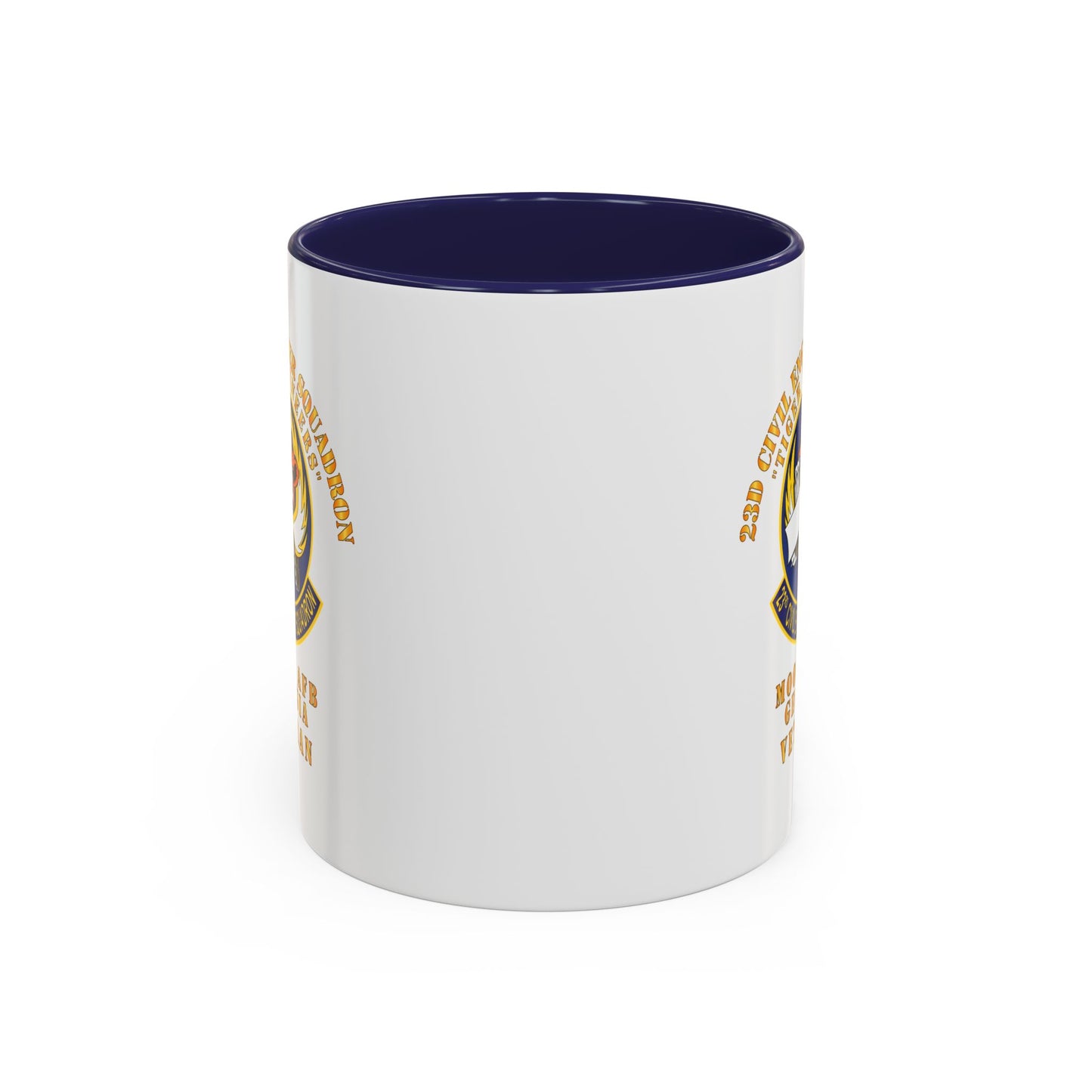 Accent Coffee Mug (11oz & 15oz) - USAF - 23d Civil Engineer Squadron - Tiger Engineers - Moody AFB, GA