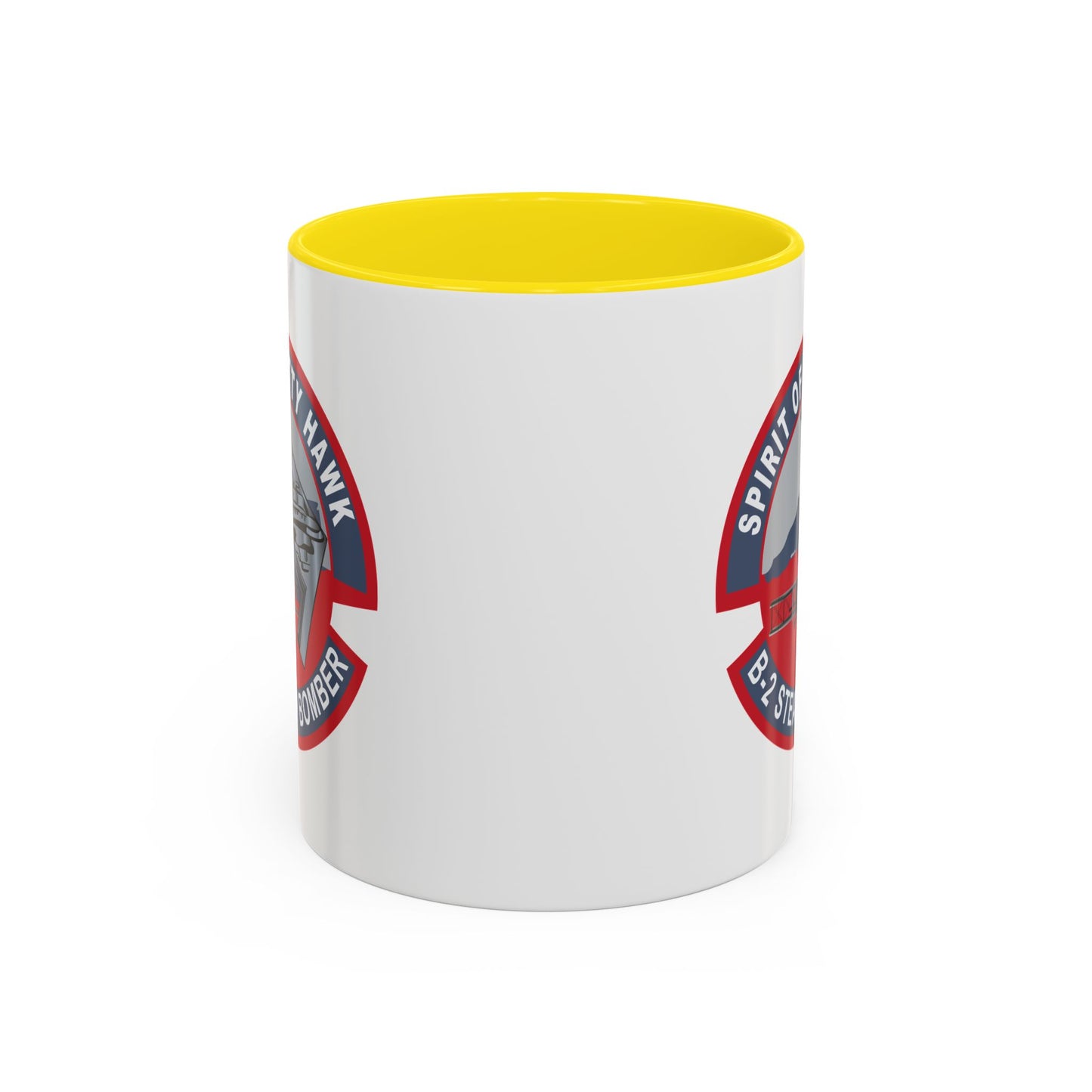 Accent Coffee Mug (11oz & 15oz) - USAF - B2 - Spirit of Kitty Hawk - Stealth Bomber wo txt X 300