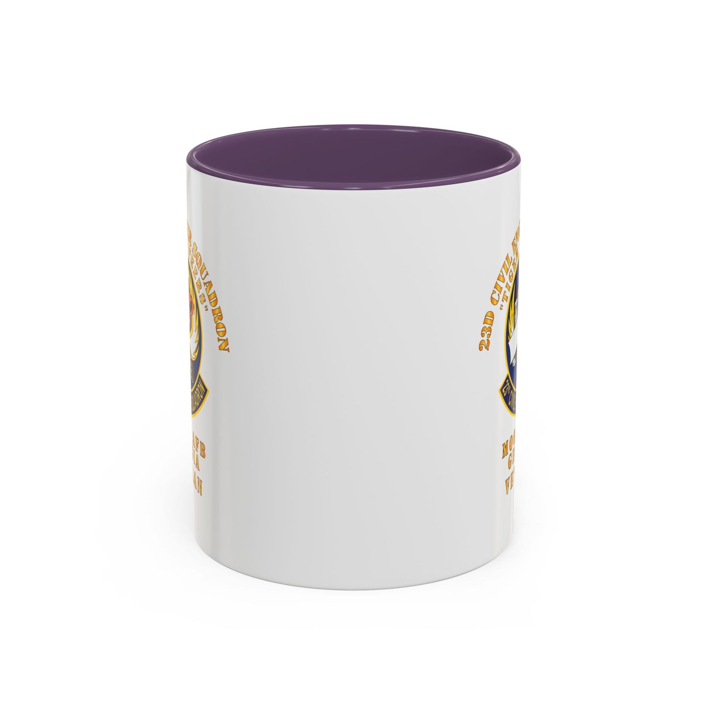 Accent Coffee Mug (11oz & 15oz) - USAF - 23d Civil Engineer Squadron - Tiger Engineers - Moody AFB, GA