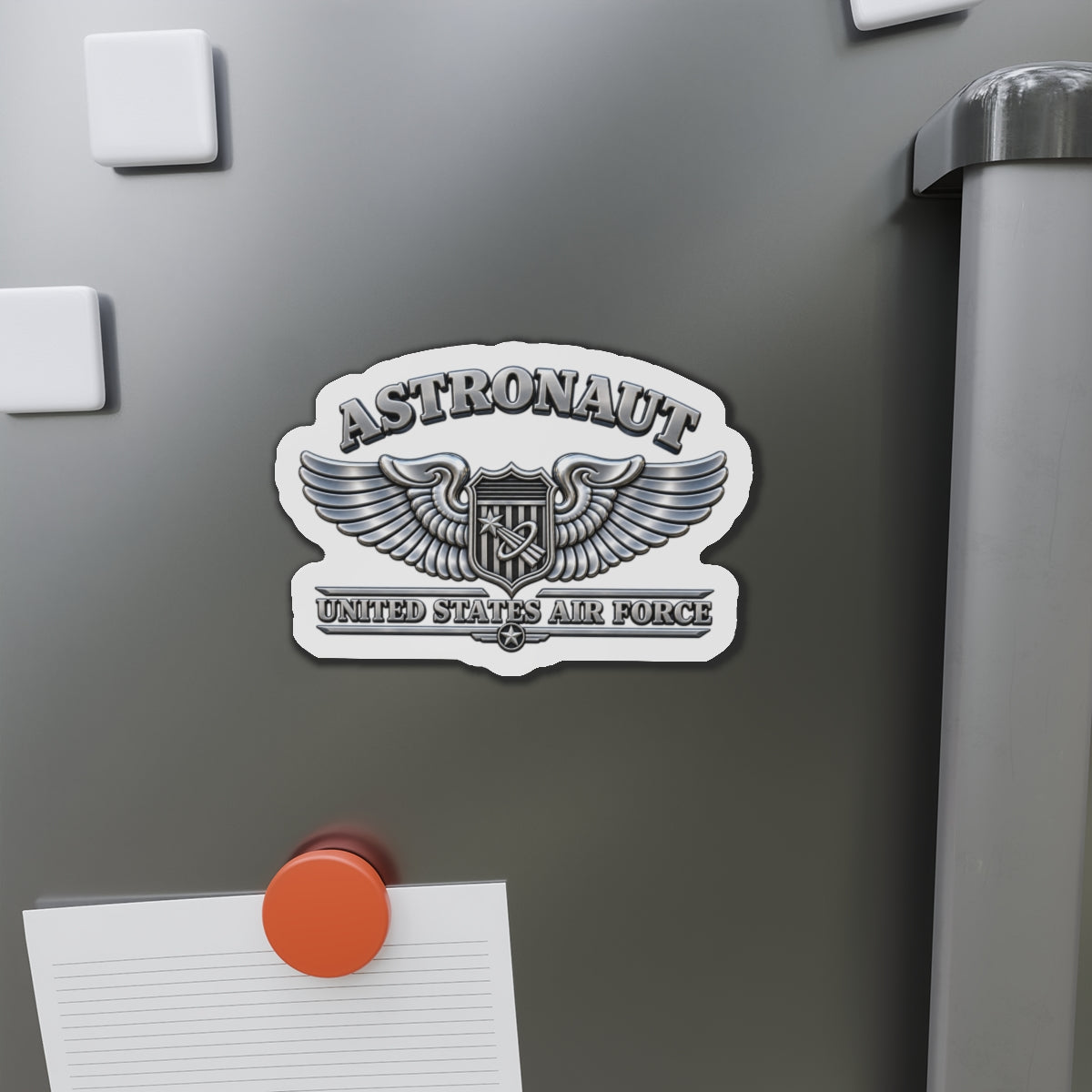 Die-Cut Magnet - USAF - Basic Astronaut Badge - United States Air Force - 3D - Enhanced