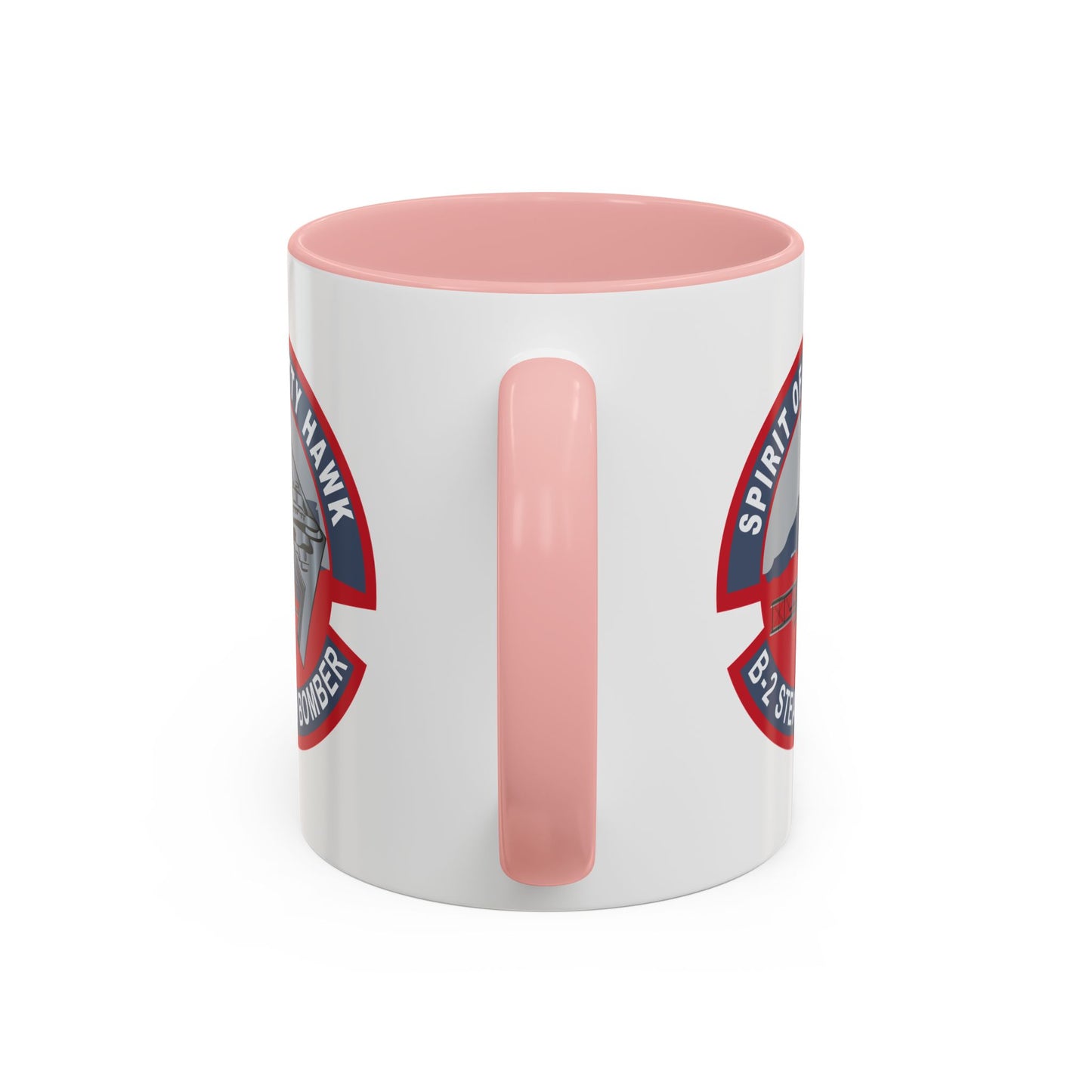 Accent Coffee Mug (11oz & 15oz) - USAF - B2 - Spirit of Kitty Hawk - Stealth Bomber wo txt X 300