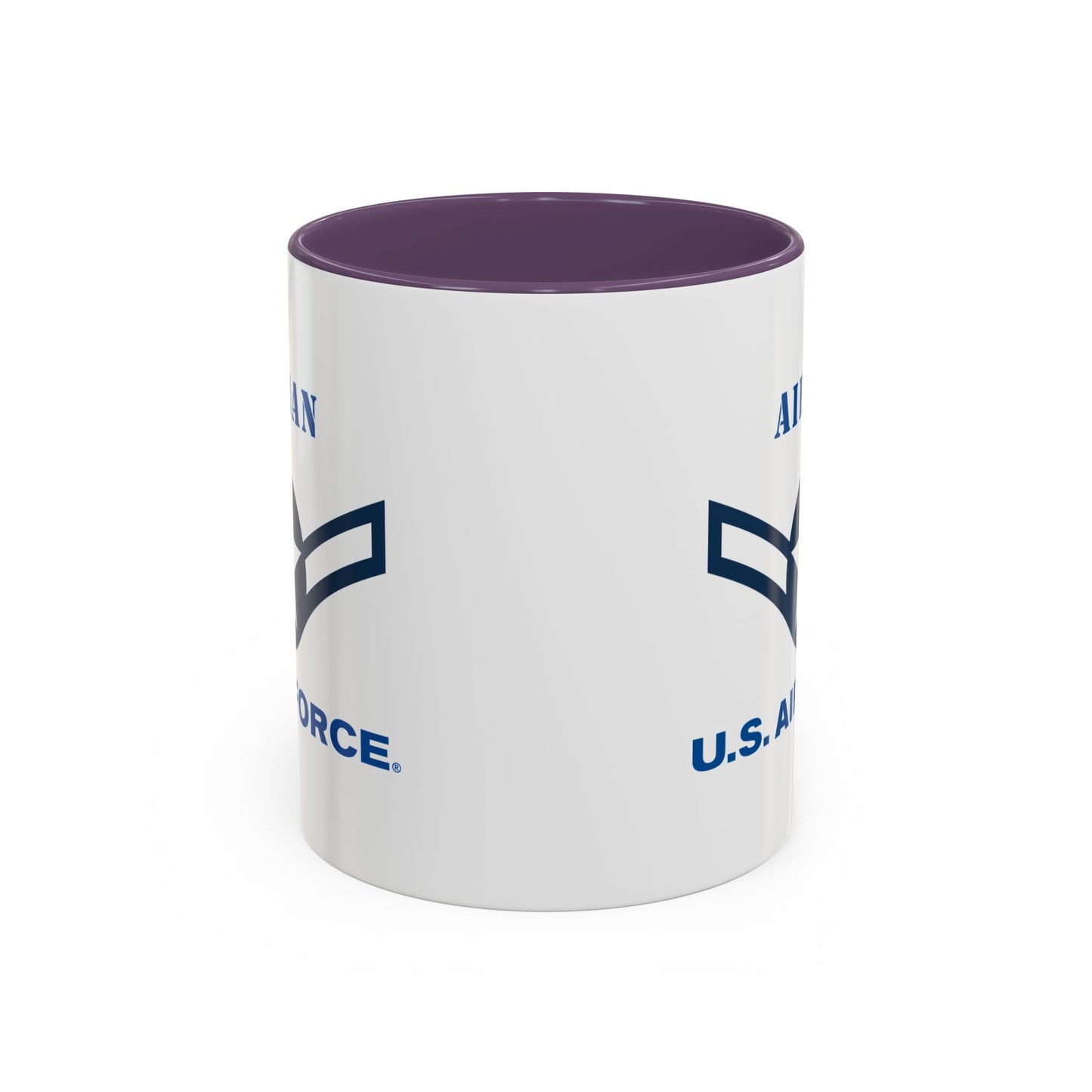 Accent Coffee Mug (11oz & 15oz) - USAF - Airman (E2) - 2020 - US Air Force w Text X 300