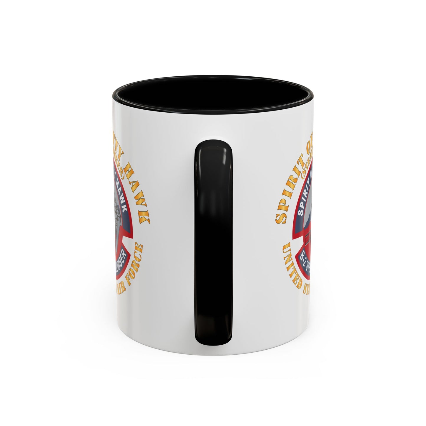 Accent Coffee Mug (11oz & 15oz) - USAF - B2 - Spirit of Kitty Hawk - Stealth Bomber X 300