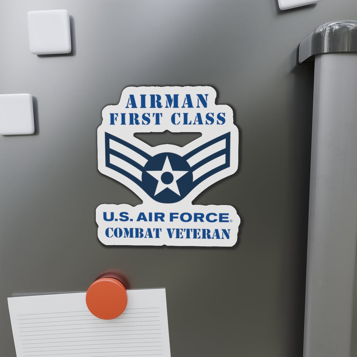 Die-Cut Magnet - USAF - Airman - First Class (E3) - 2020 - Combat Veteran