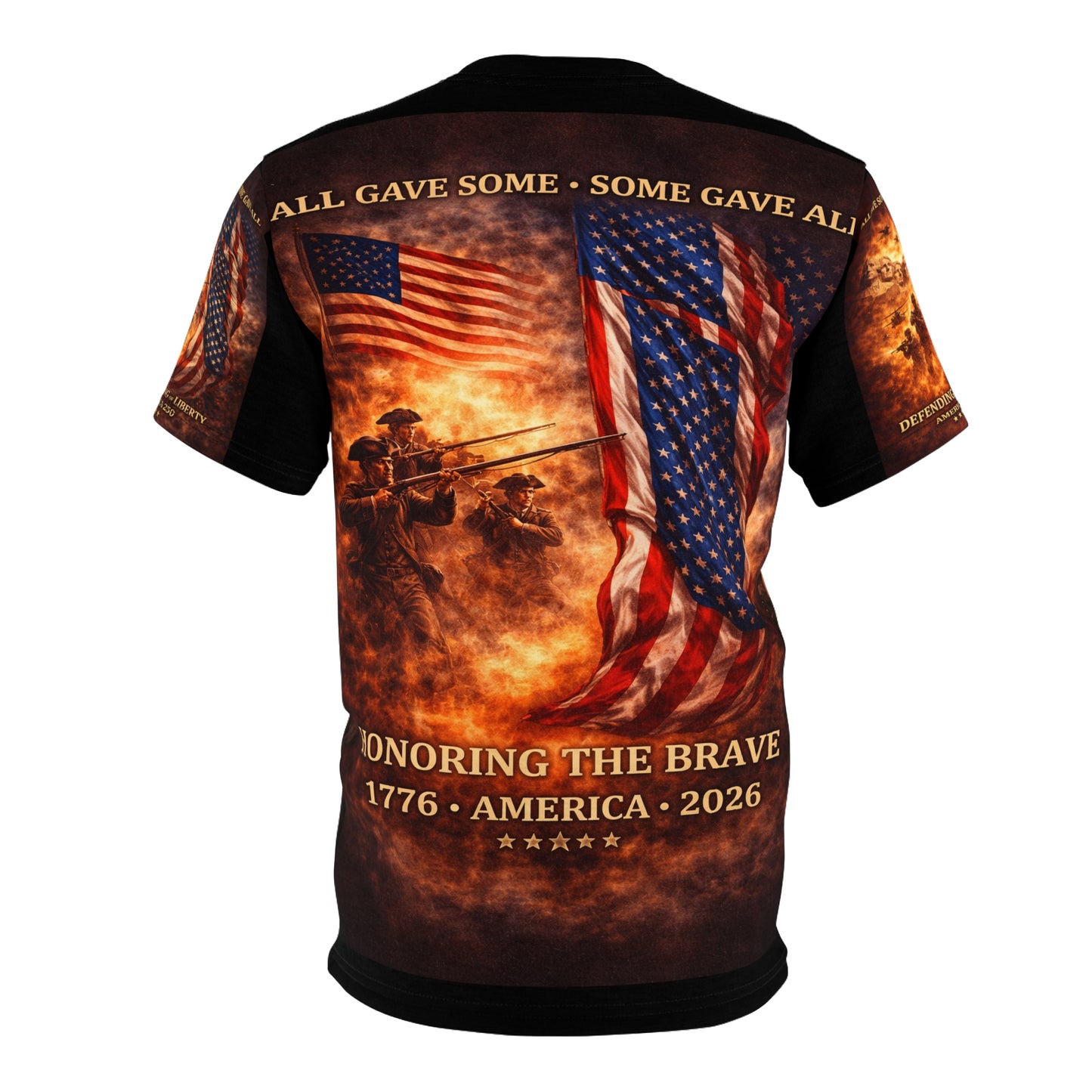 America 250 Years Tribute Tee — "All Gave Some, Some Gave All" for your freedom today