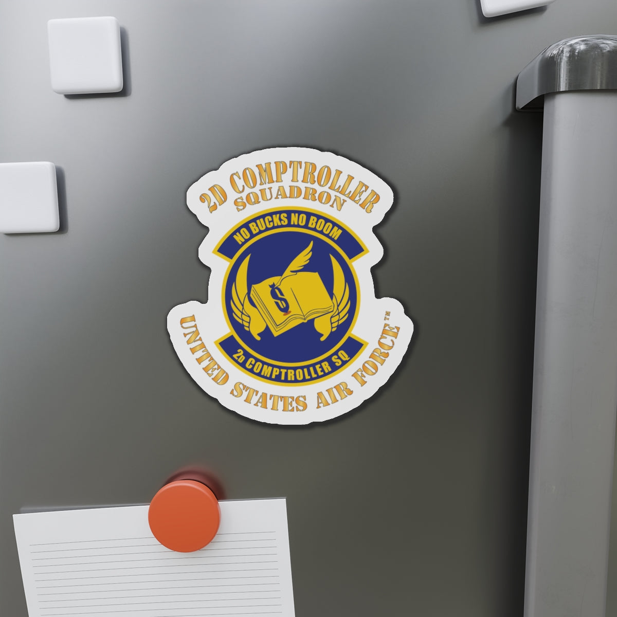 Die-Cut Magnet - USAF - 2d Comptroller Squadron
