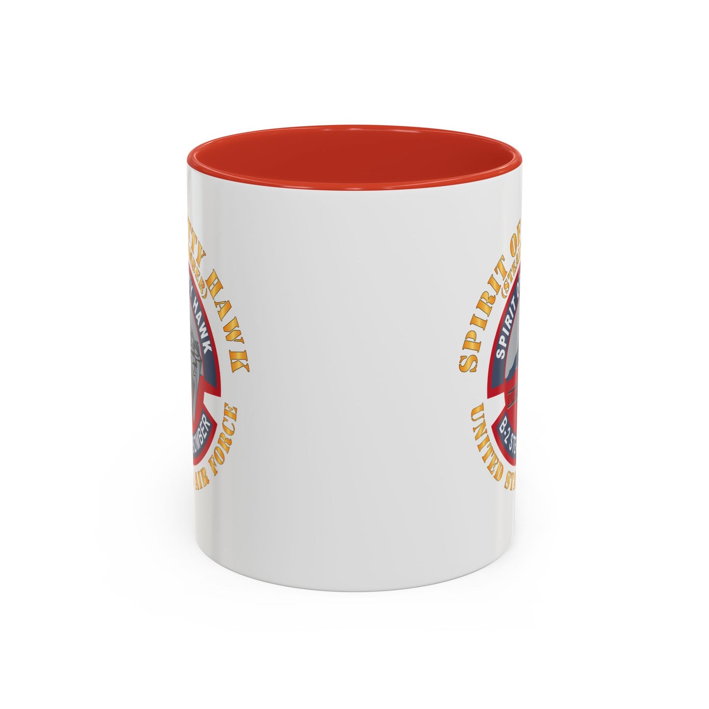 Accent Coffee Mug (11oz & 15oz) - USAF - B2 - Spirit of Kitty Hawk - Stealth Bomber X 300