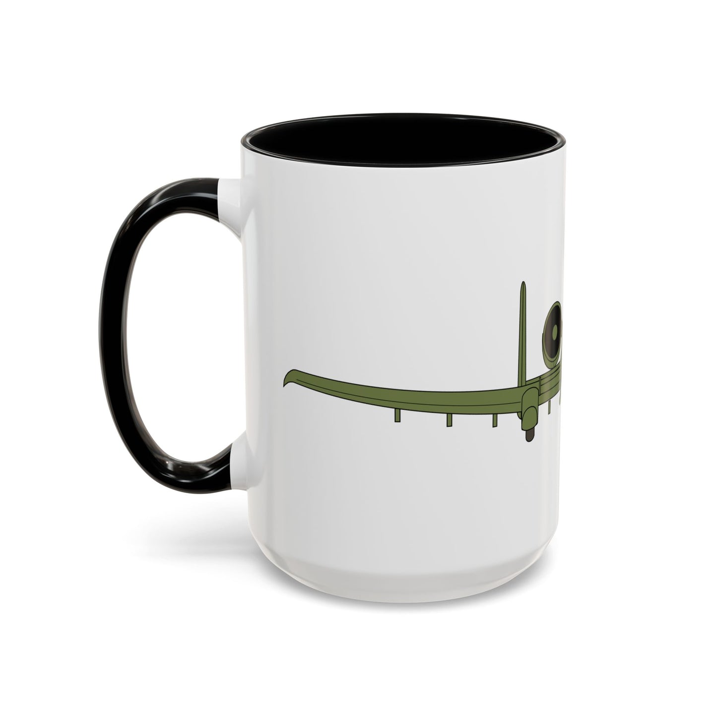 Accent Coffee Mug (11oz & 15oz) - Aircraft - USAF - A-10 Thunderbolt II - Front X 300