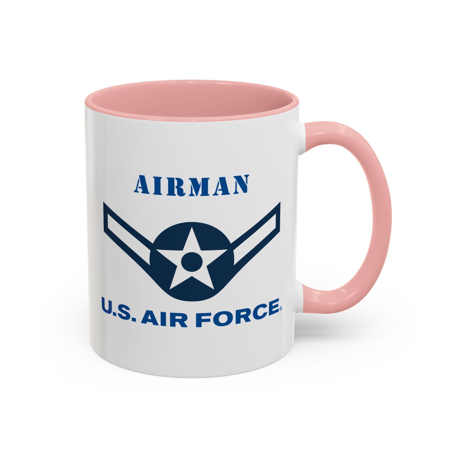 Accent Coffee Mug (11oz & 15oz) - USAF - Airman (E2) - 2020 - US Air Force w Text X 300