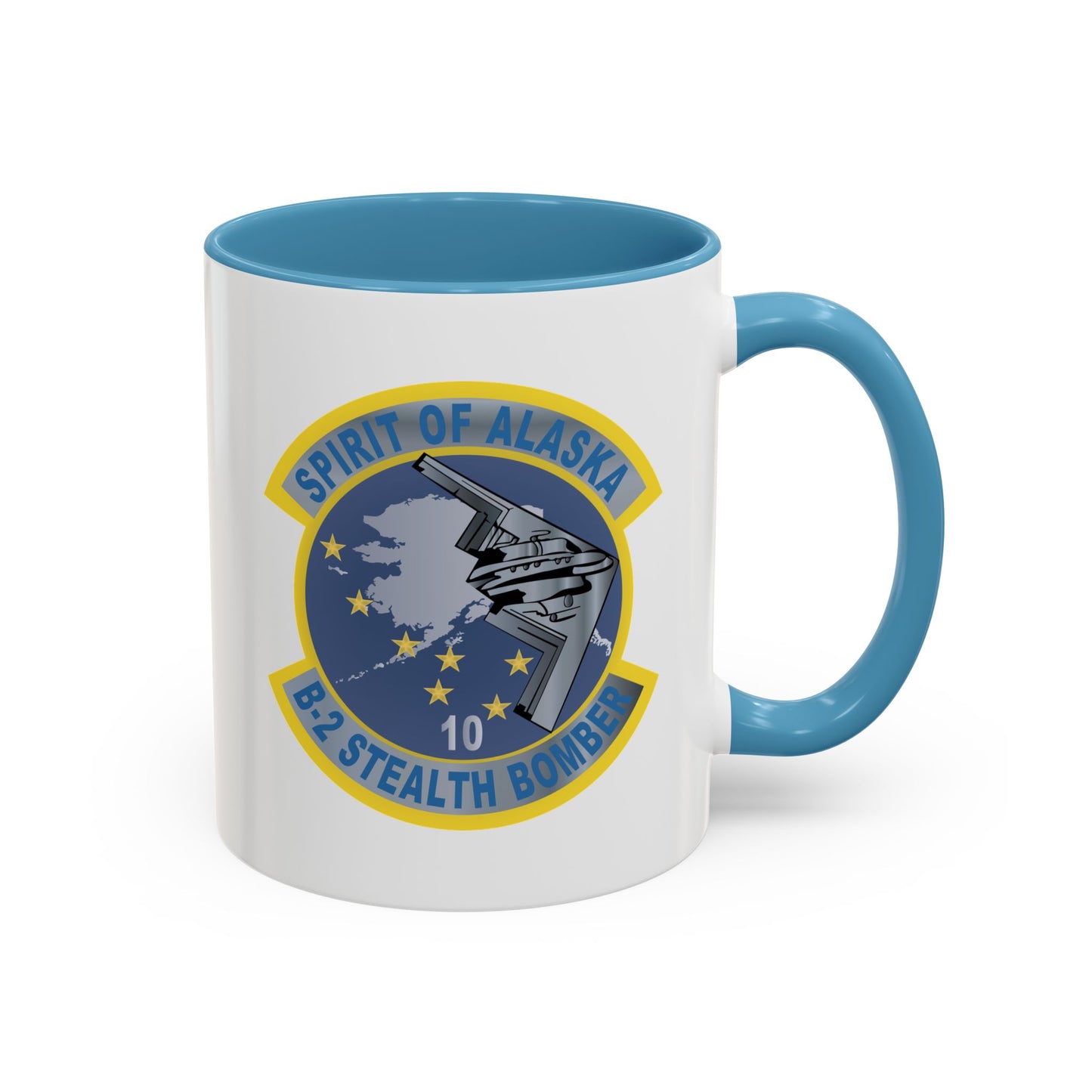 Accent Coffee Mug (11oz & 15oz) - USAF - B2 - Spirit of Alaska - Stealth Bomber wo txt X 300