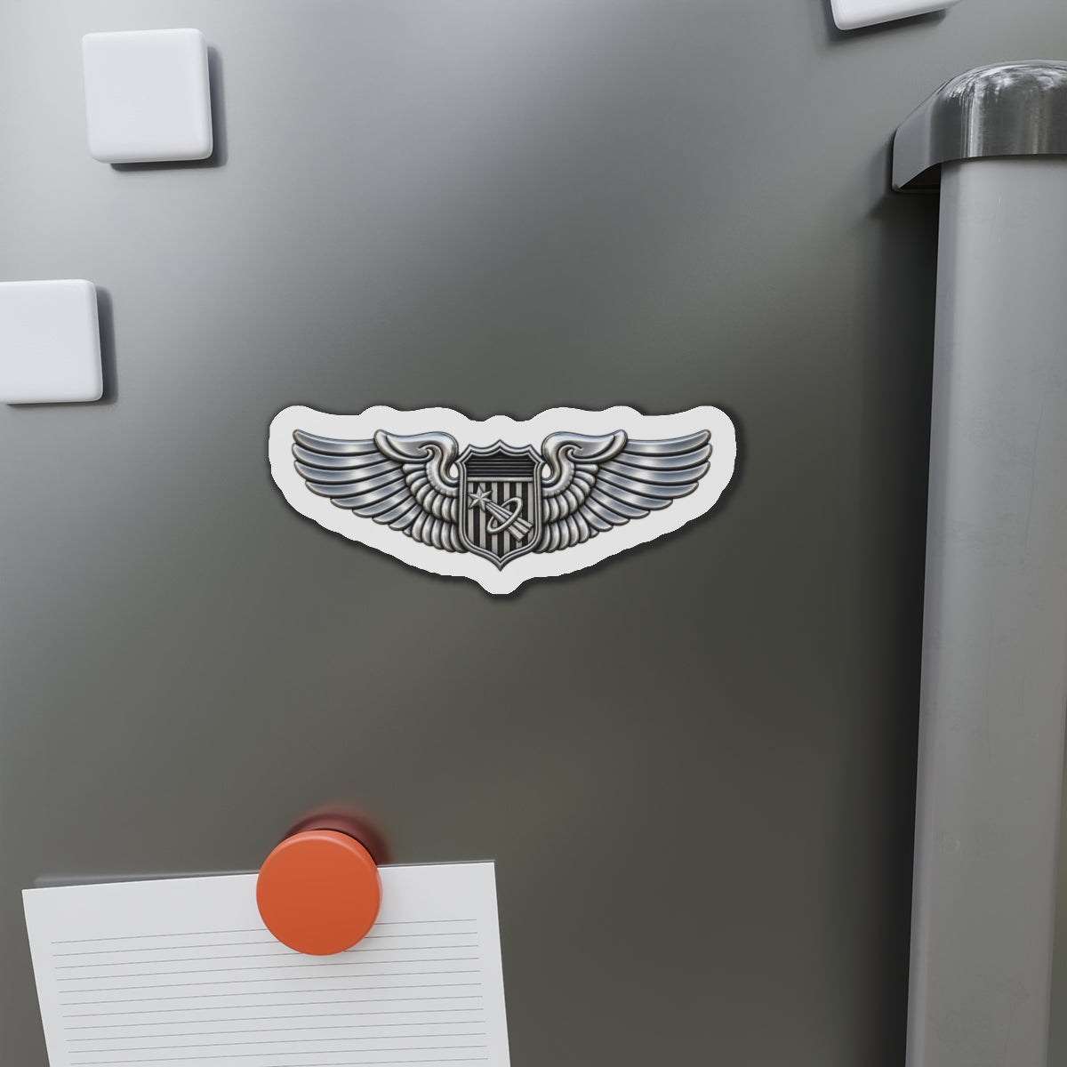 Die-Cut Magnet - USAF - Basic Astronaut Badge wo txt - 3D - Enhanced