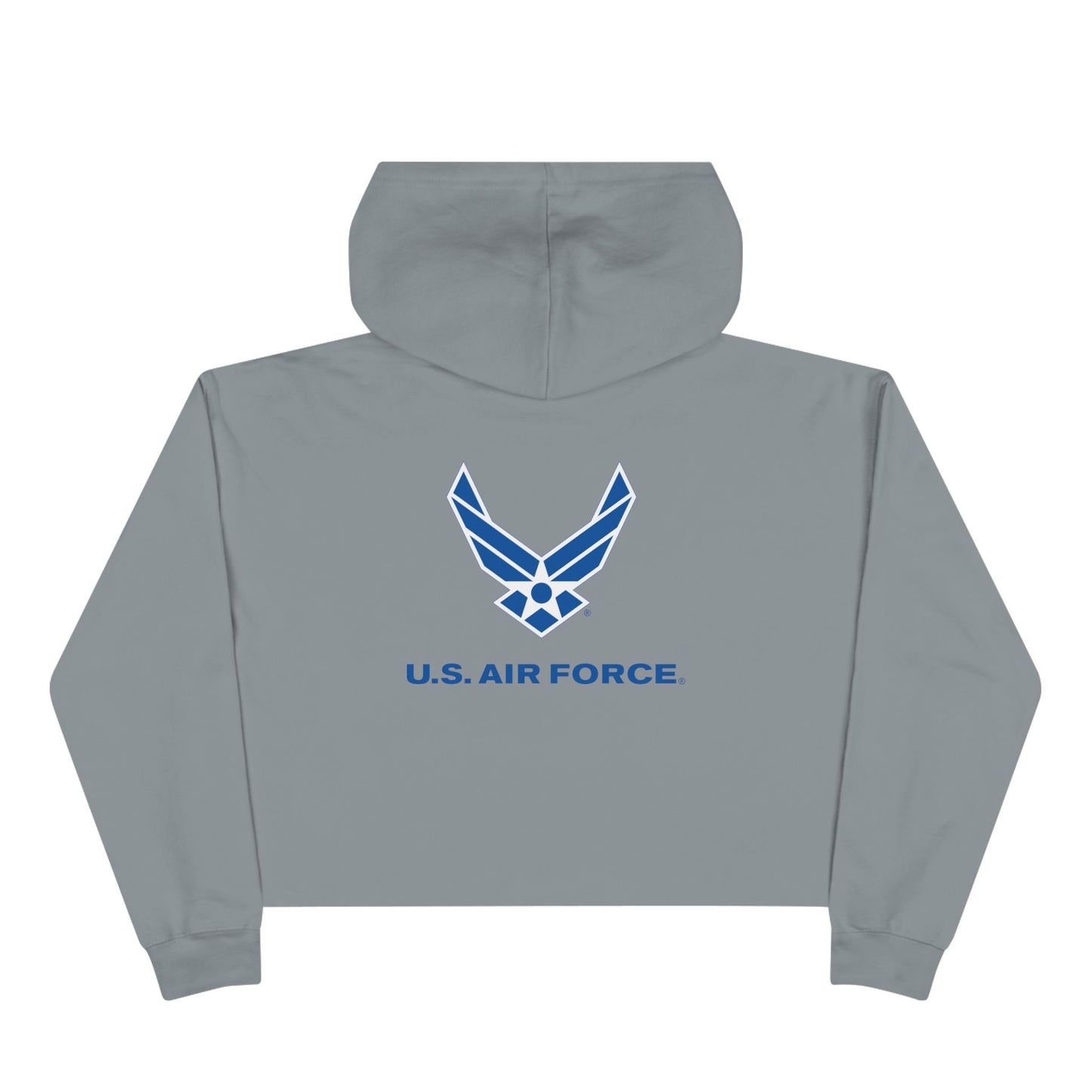 Air Force - Airman - Graphic Crop Hoodie, Casual Military Hoodie, Gifts for Airmen, Trendy Sportswear, Comfortable Everyday Wear