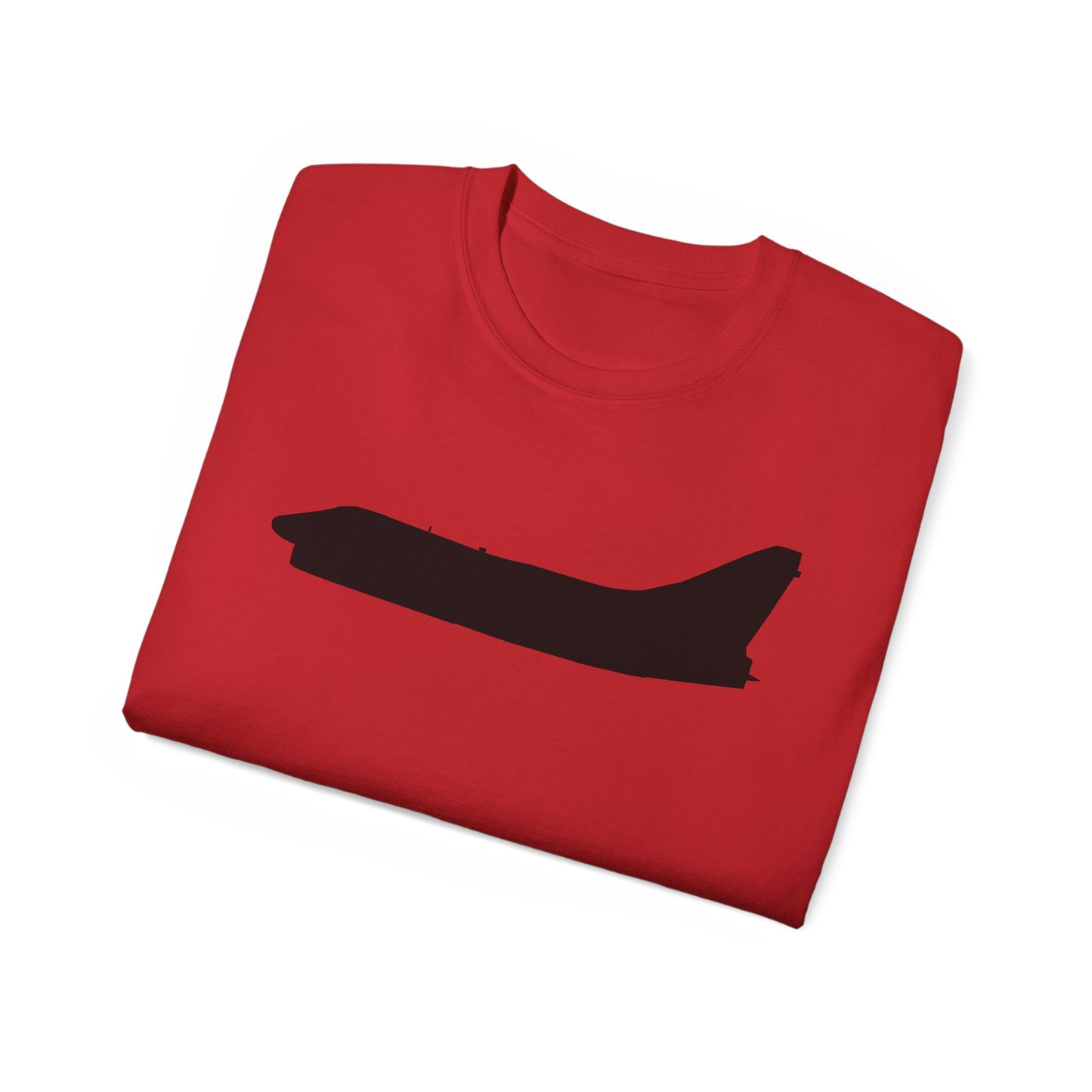 Unisex Ultra Cotton Tee - Aircraft - Navy - A-7B Corsair II - Side - Silhouette X 300