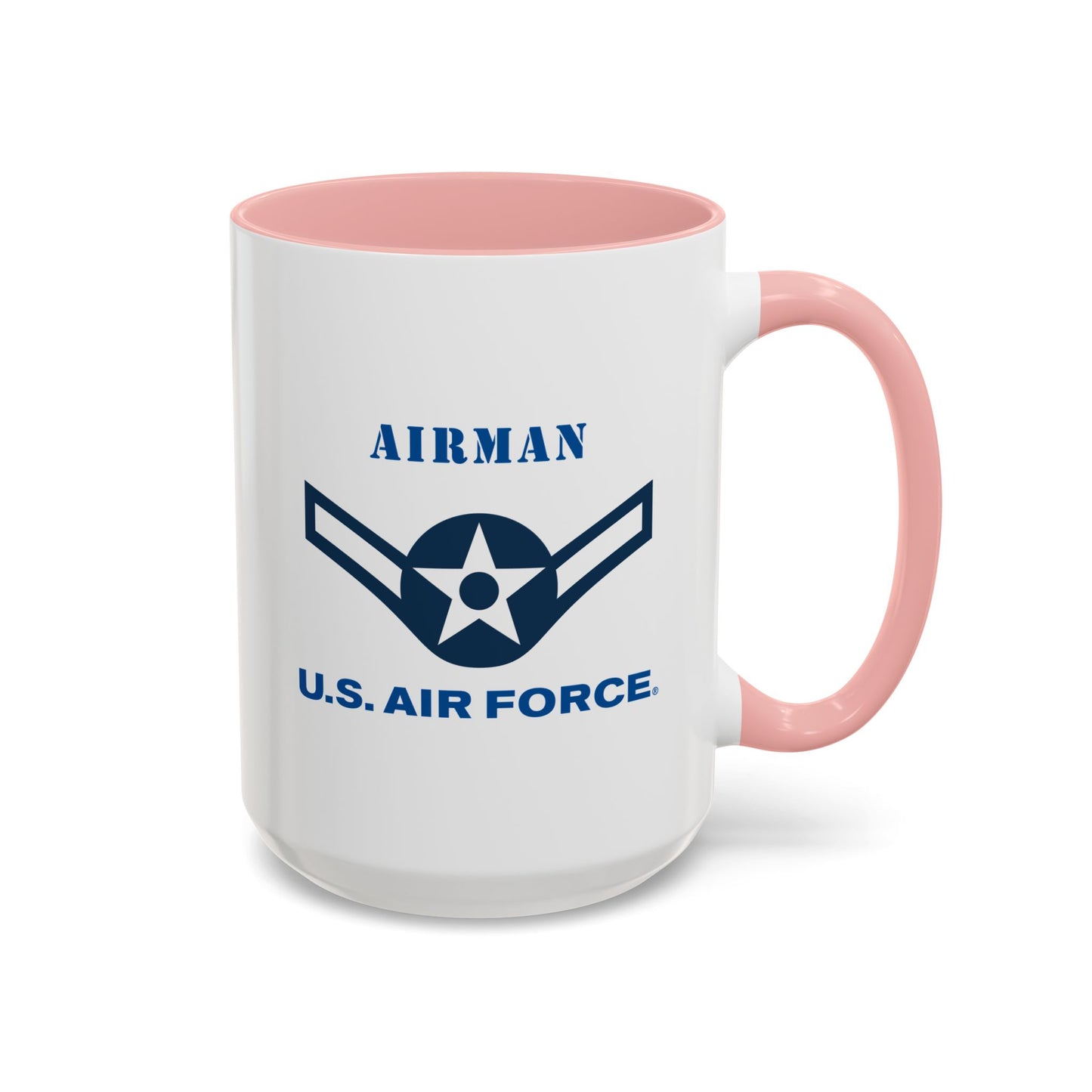 Accent Coffee Mug (11oz & 15oz) - USAF - Airman (E2) - 2020 - US Air Force w Text X 300