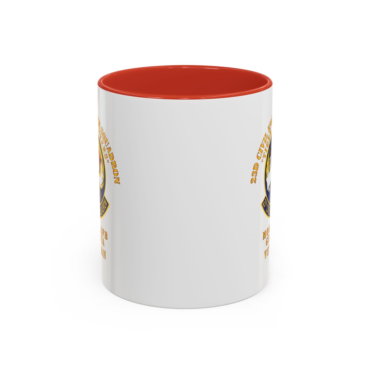 Accent Coffee Mug (11oz & 15oz) - USAF - 23d Civil Engineer Squadron - Tiger Engineers - Moody AFB, GA