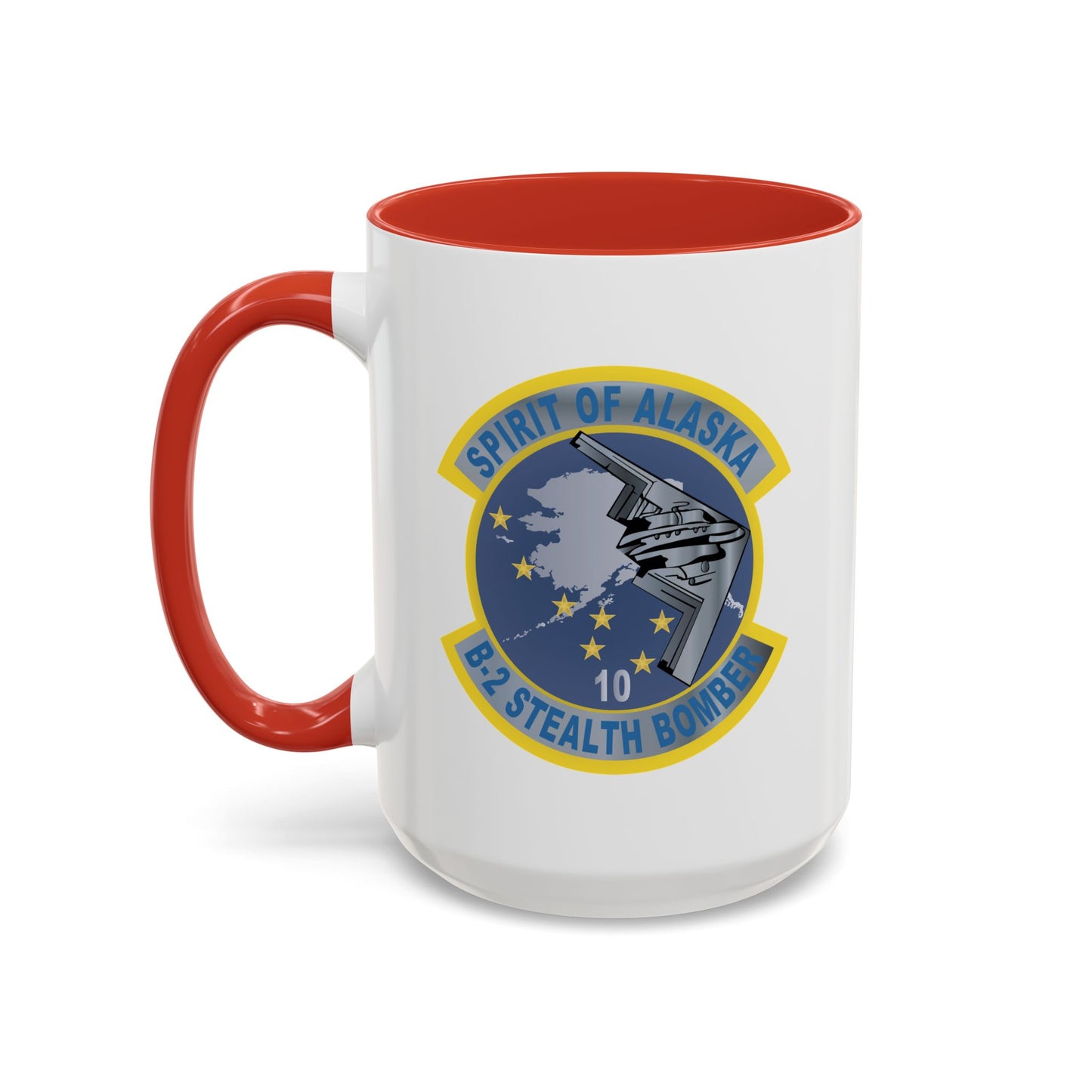 Accent Coffee Mug (11oz & 15oz) - USAF - B2 - Spirit of Alaska - Stealth Bomber wo txt X 300