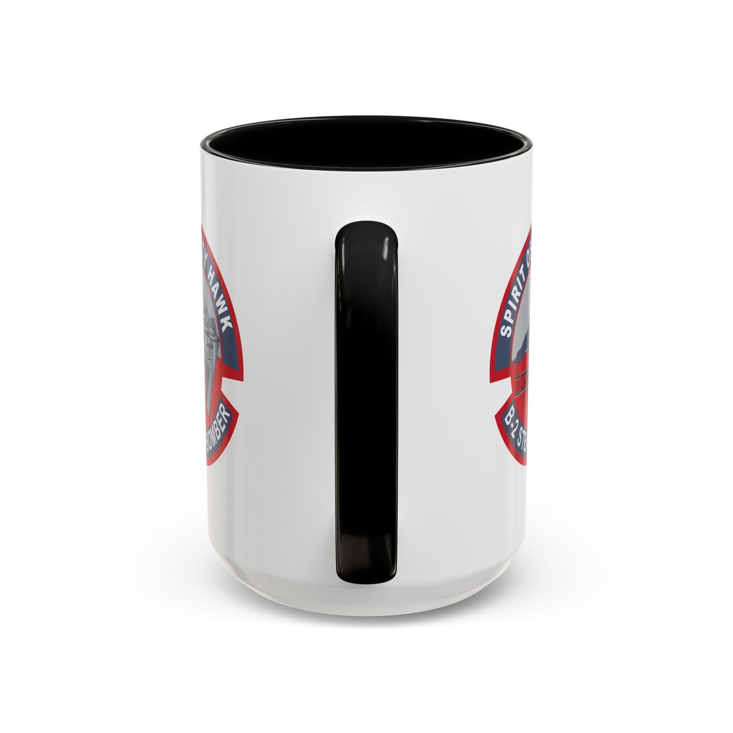Accent Coffee Mug (11oz & 15oz) - USAF - B2 - Spirit of Kitty Hawk - Stealth Bomber wo txt X 300